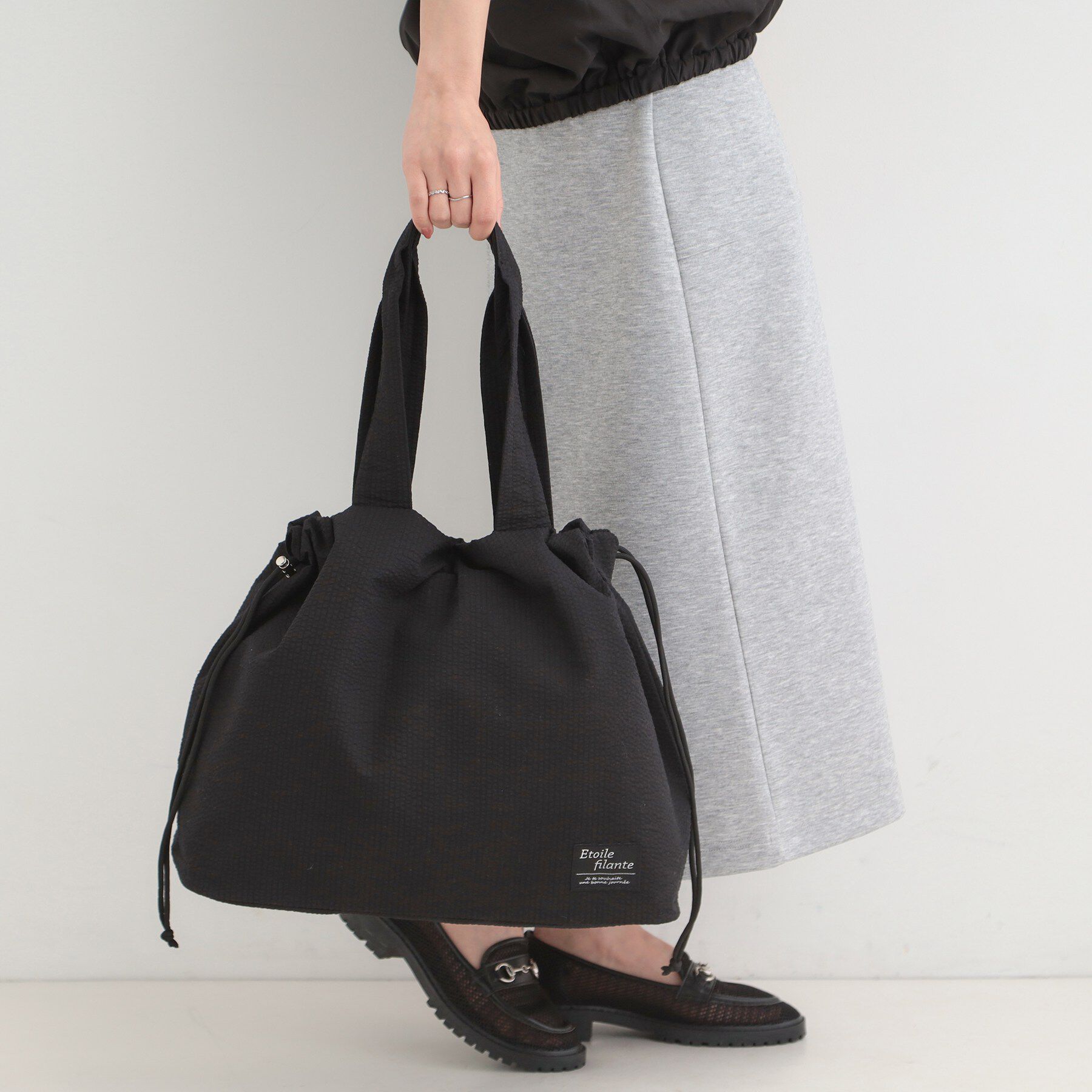 SHOO･LA･RUE「ぽこぽこ生地ビッグトートバッグ」|トートバッグ|