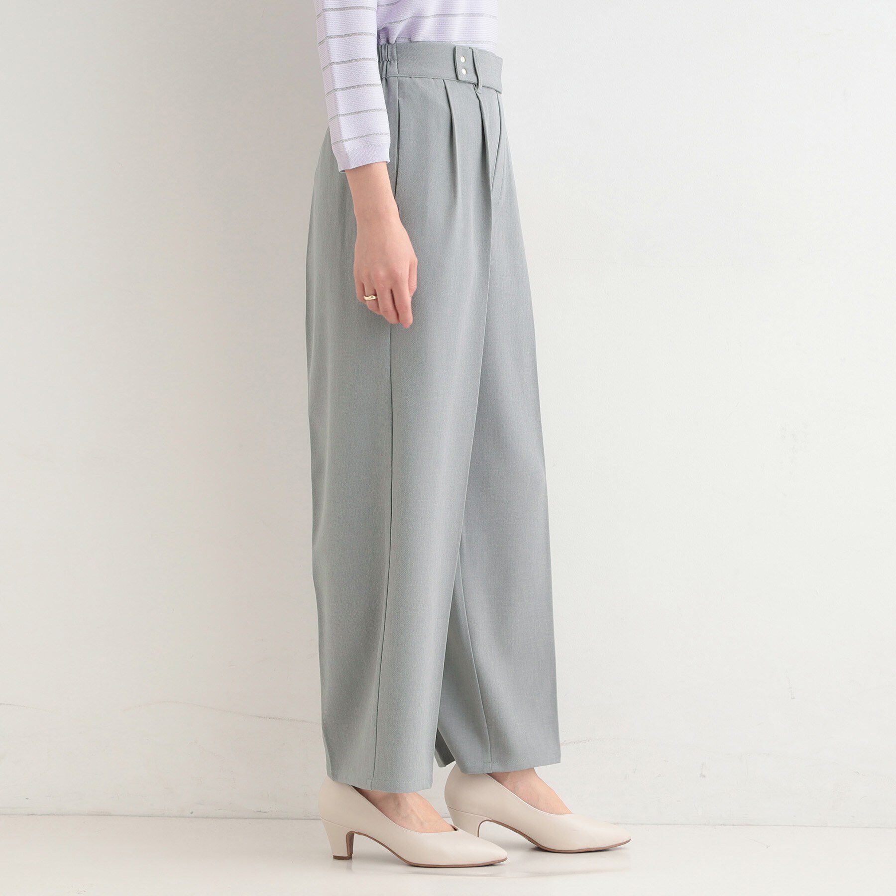 SHOO･LA･RUE「【着丈選べる/S-LL/洗濯機可】楽ちん&times;きれいみえ　ストレッチワイドパンツ」|その他|