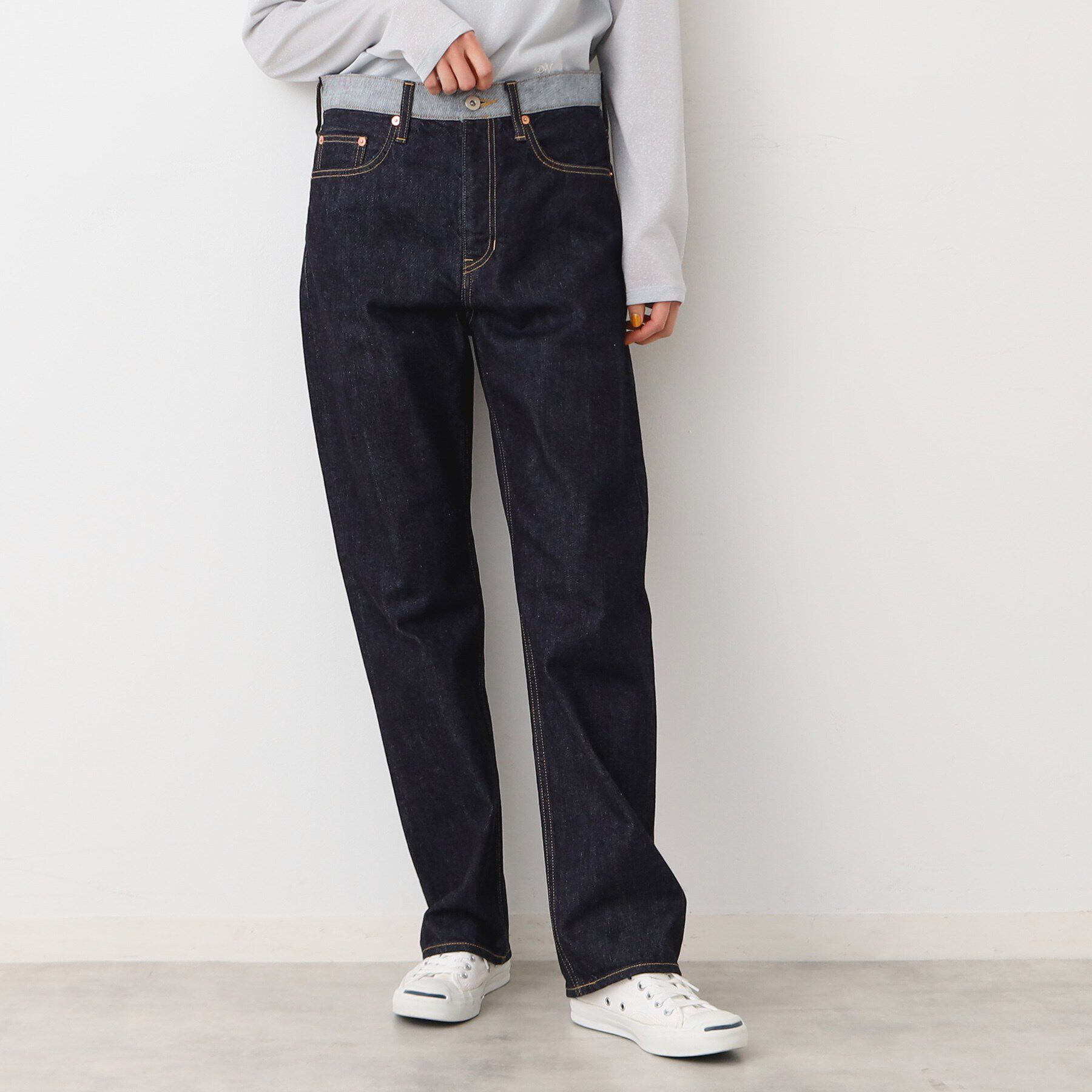 Dessin「【ユニセックス・日本製】セルビッジデニム」|デニム|ネイビー(094)