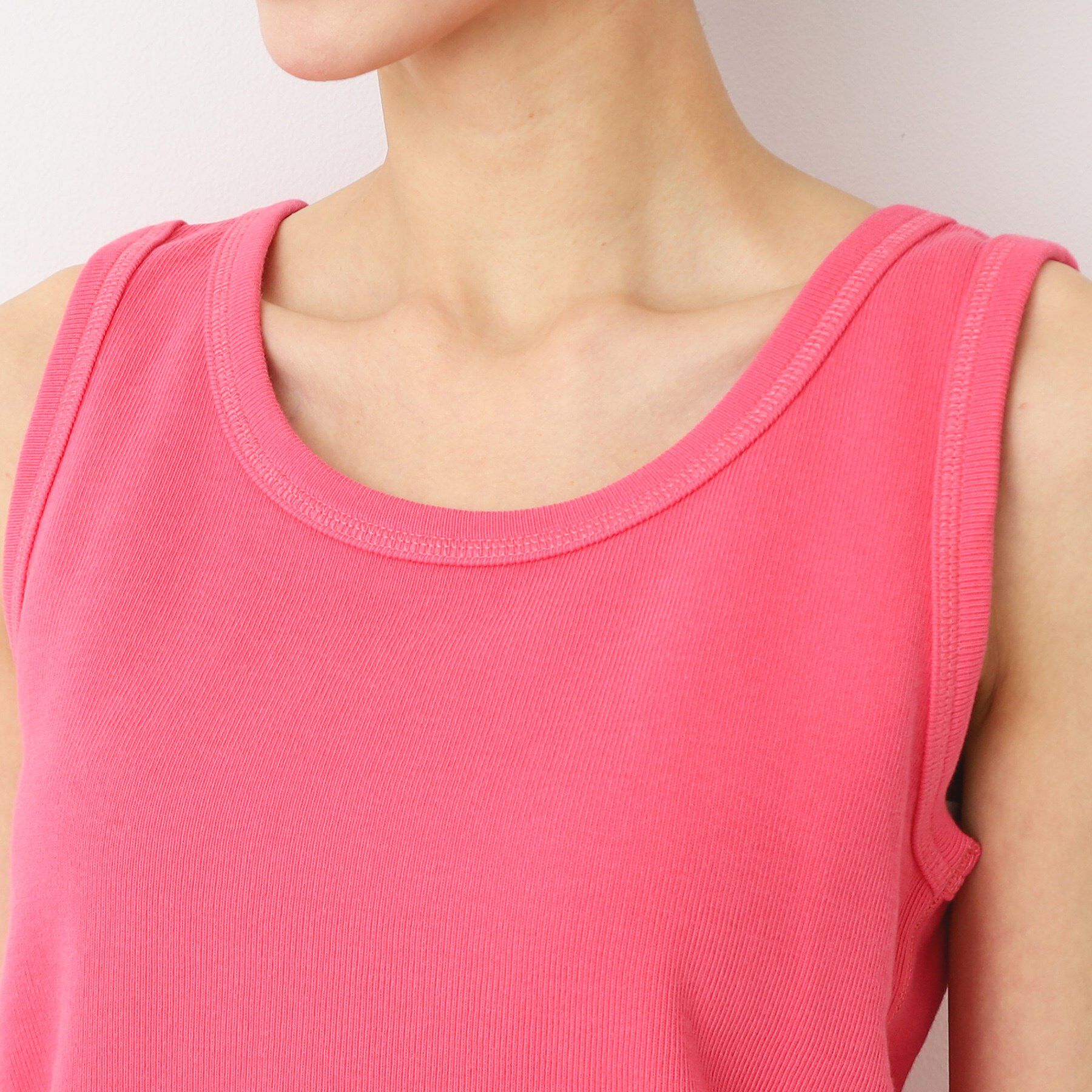 Dessin「【洗える】リブタンクトップ（S～L）」|キャミソール|