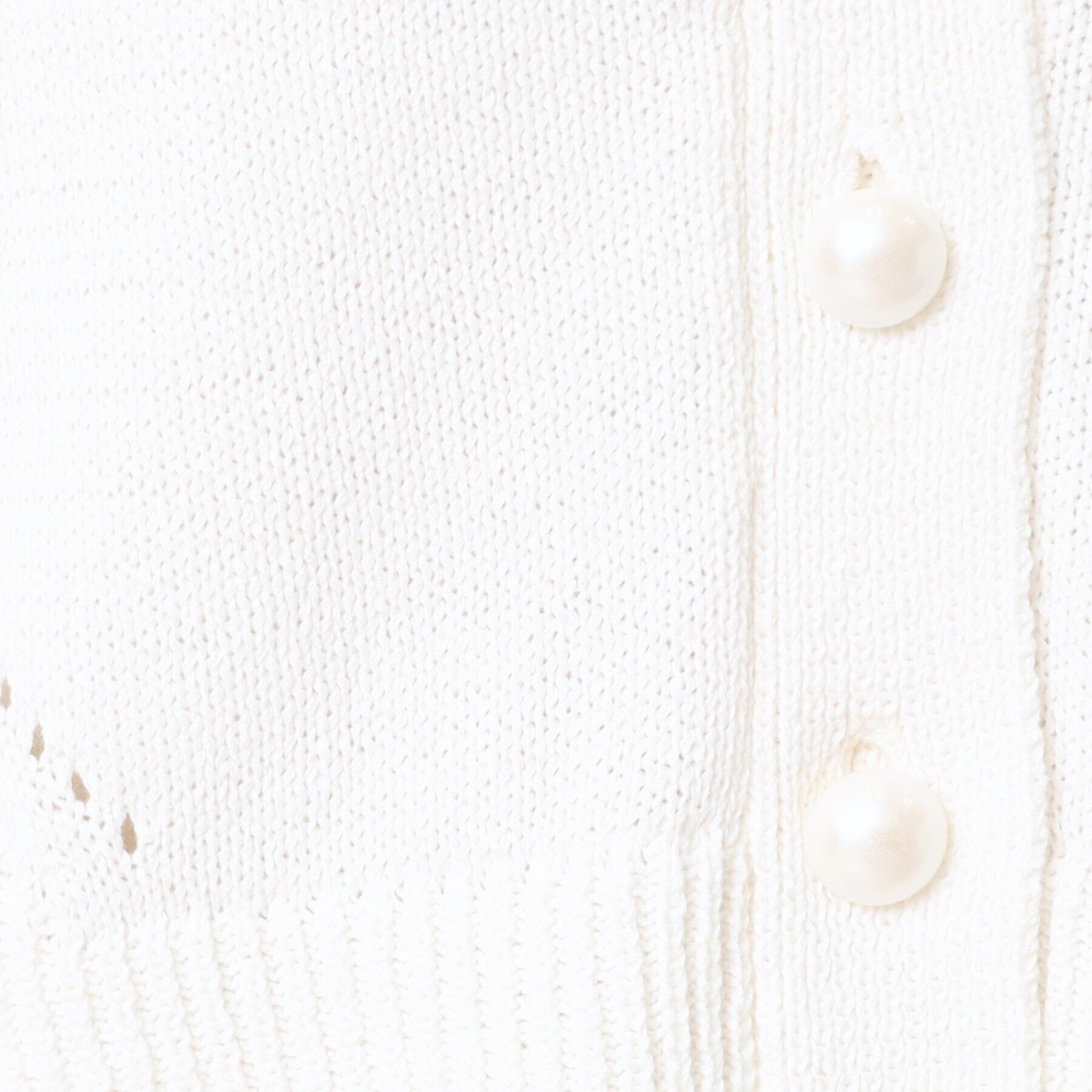 Dessin「【洗える】パール調ボタン付きニットジレ」|ベスト・ジレ|