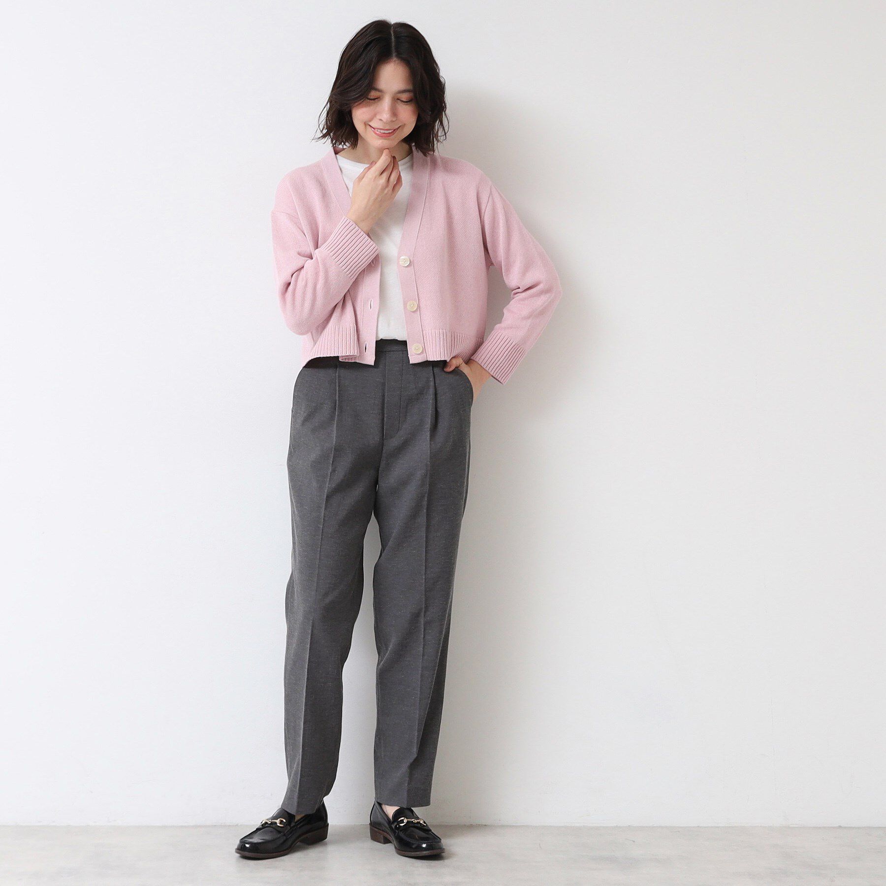 Dessin「【多機能・後ろゴム】リネンブレンドテーパードパンツ」|その他|