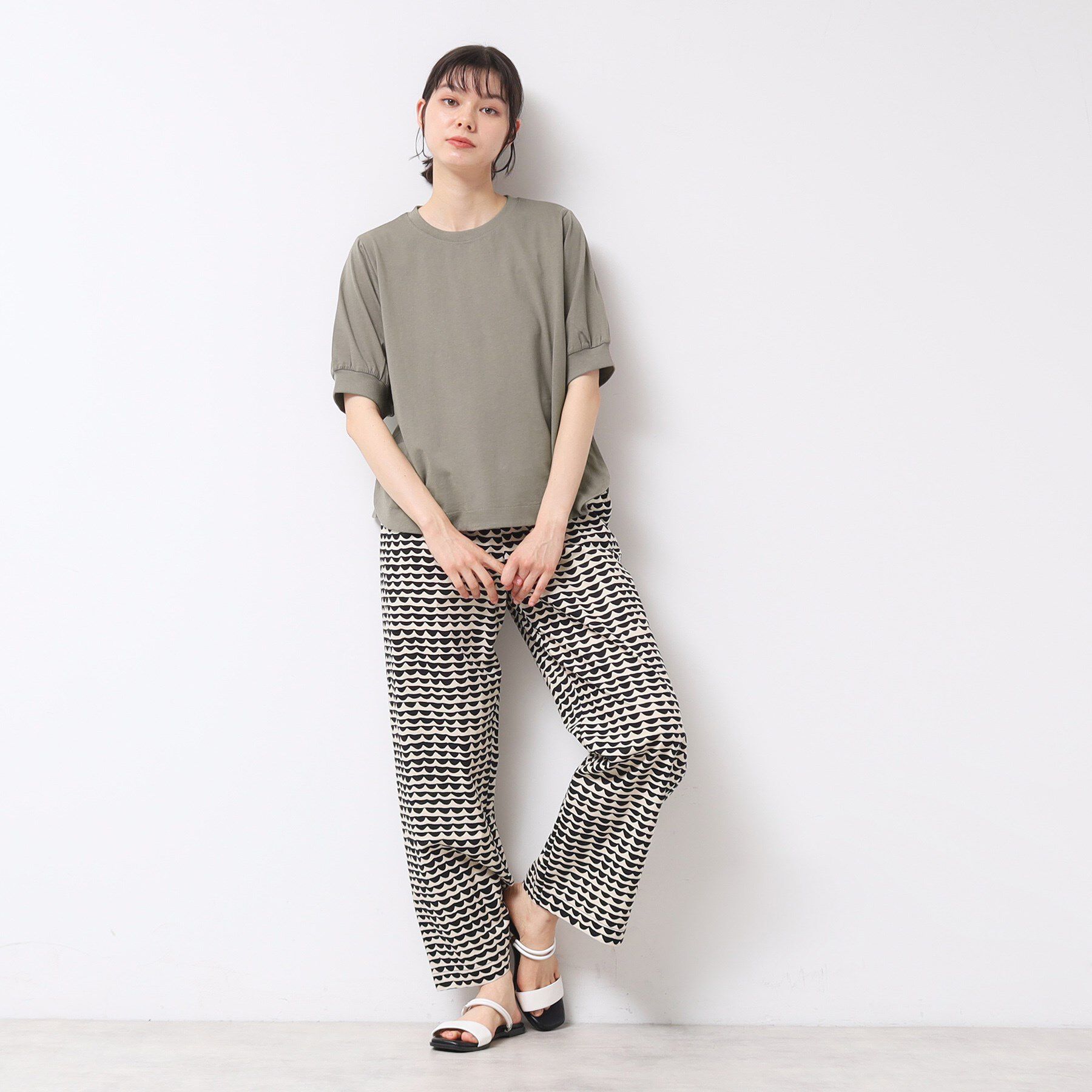 Dessin「【洗える】パフスリーブカットソー（XS～L）」|Tシャツ・カットソー|