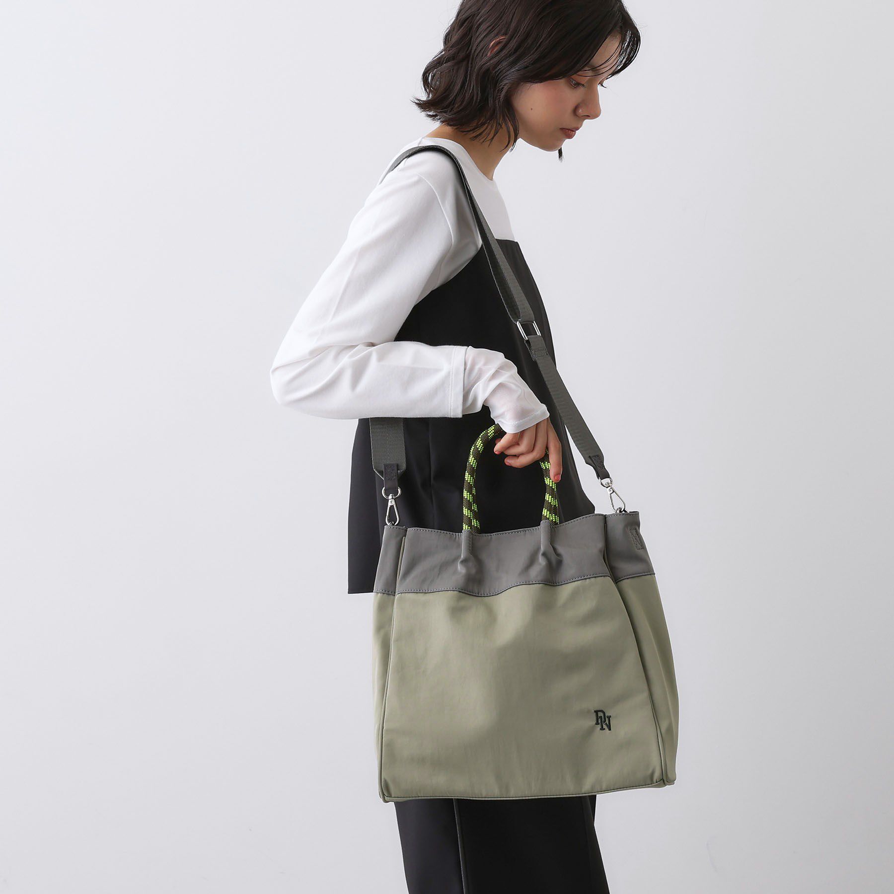 Dessin「【軽量・2WAY】カラーコードトート」|トートバッグ|グレージュ(550)