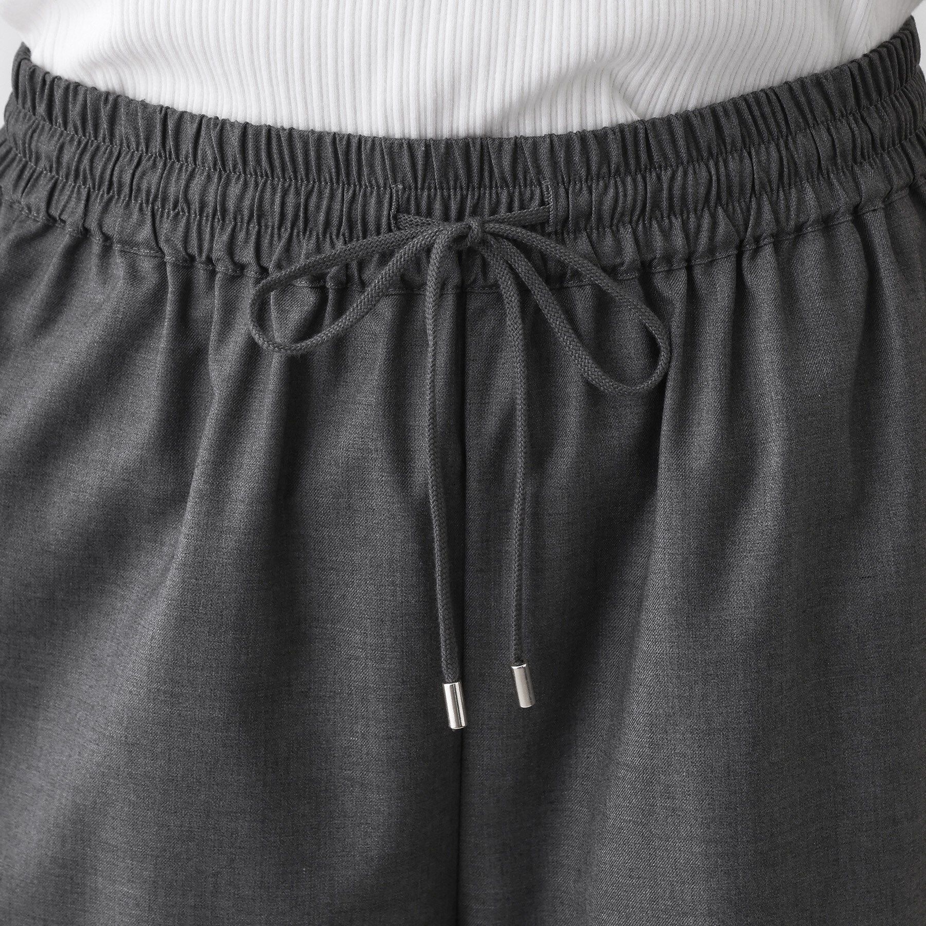 Dessin「【セットアップ可/ウエストゴム/洗える】サイドライン入りワイドパンツ」|その他|