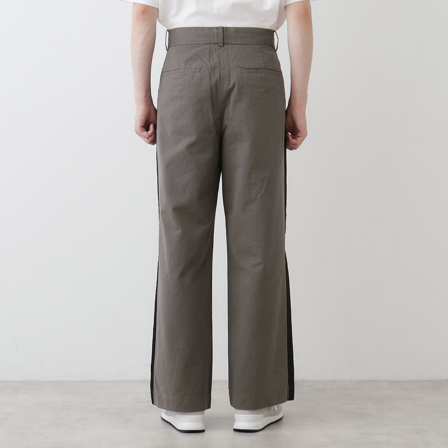 Dessin「【洗える】コットンツイルサイドライン入りパンツ」|その他|