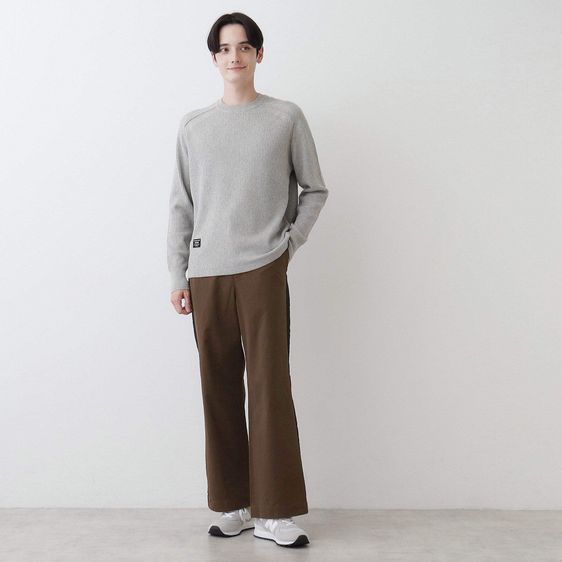 Dessin「【洗える】コットンツイルサイドライン入りパンツ」|その他|