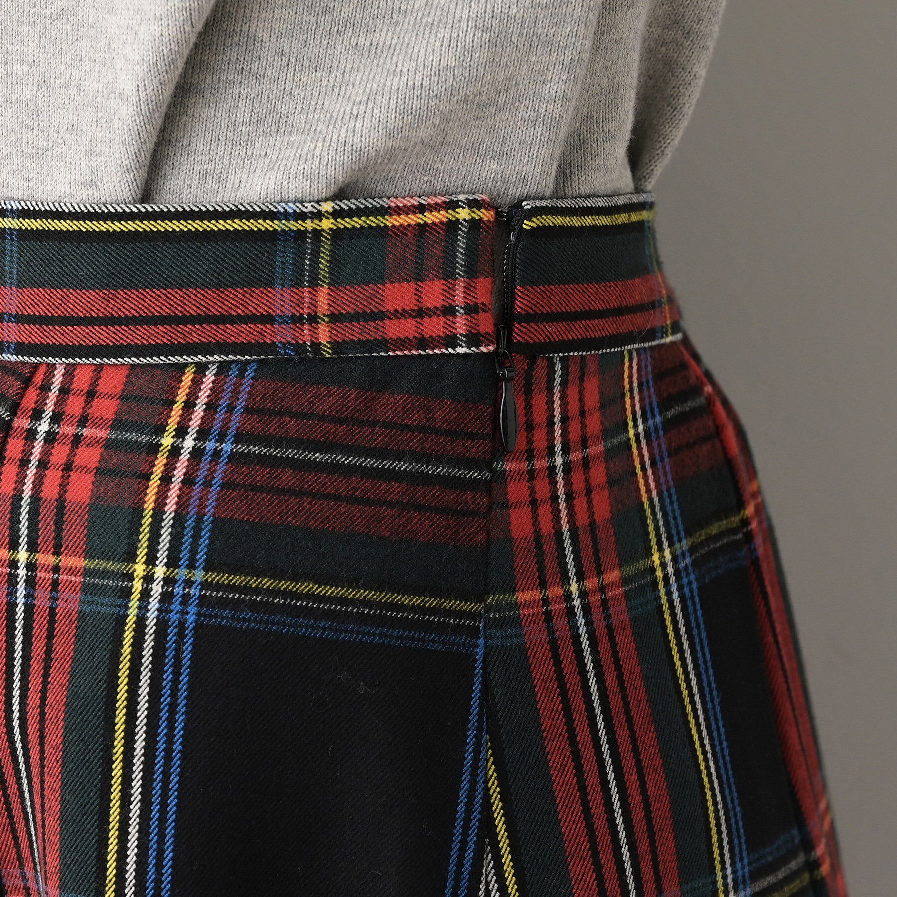 Dessin「【洗える】チェック柄起毛フレアスカート」|スカート|