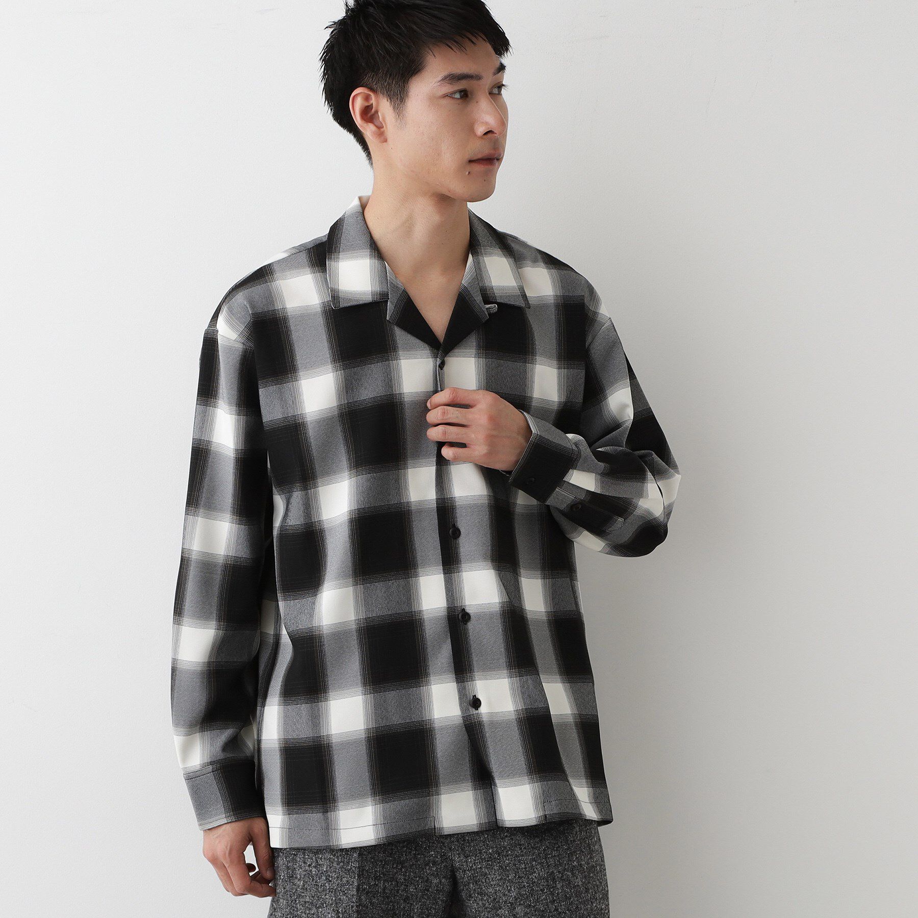 Dessin「【洗える】チェック柄シャツ」|シャツ・ブラウス|