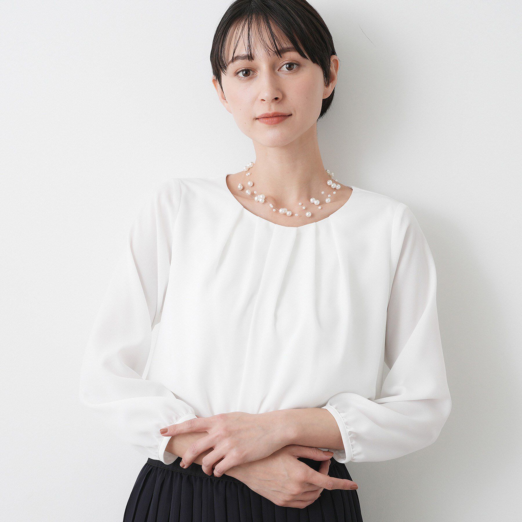 Dessin「【洗える】ジョーゼットブラウス」|シャツ・ブラウス|