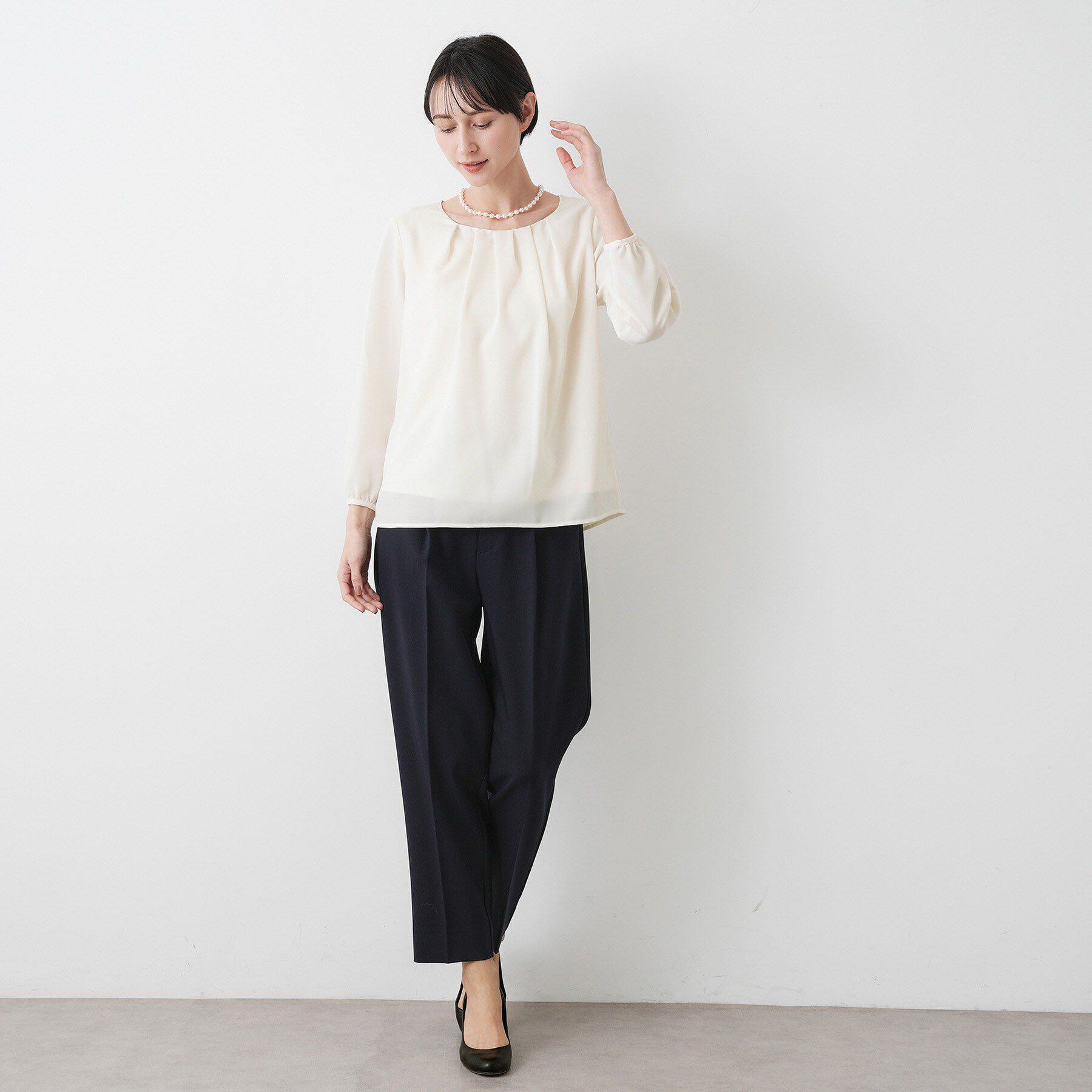 Dessin「【洗える】ジョーゼットブラウス」|シャツ・ブラウス|