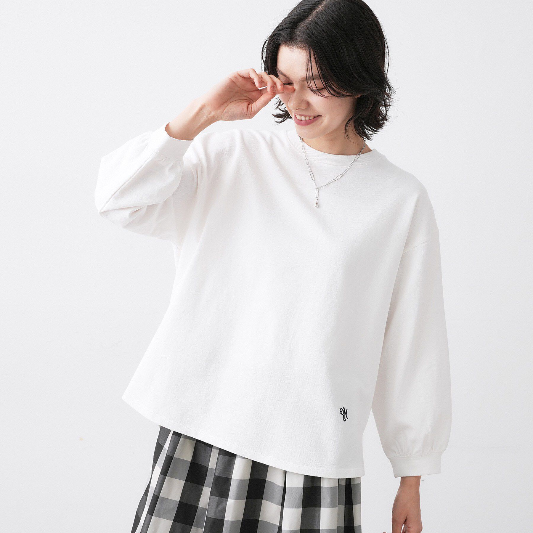 Dessin「【360度可愛い・洗える】バックヘンリーカットソー」|Tシャツ・カットソー|