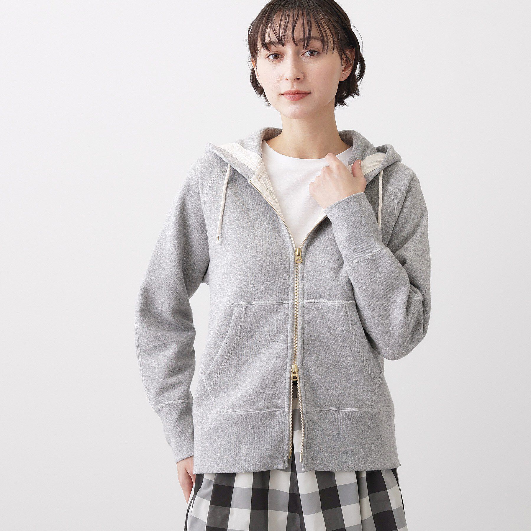 Dessin「【ユニセックス/洗える】吊り裏毛フーデッドパーカー」|パーカー|