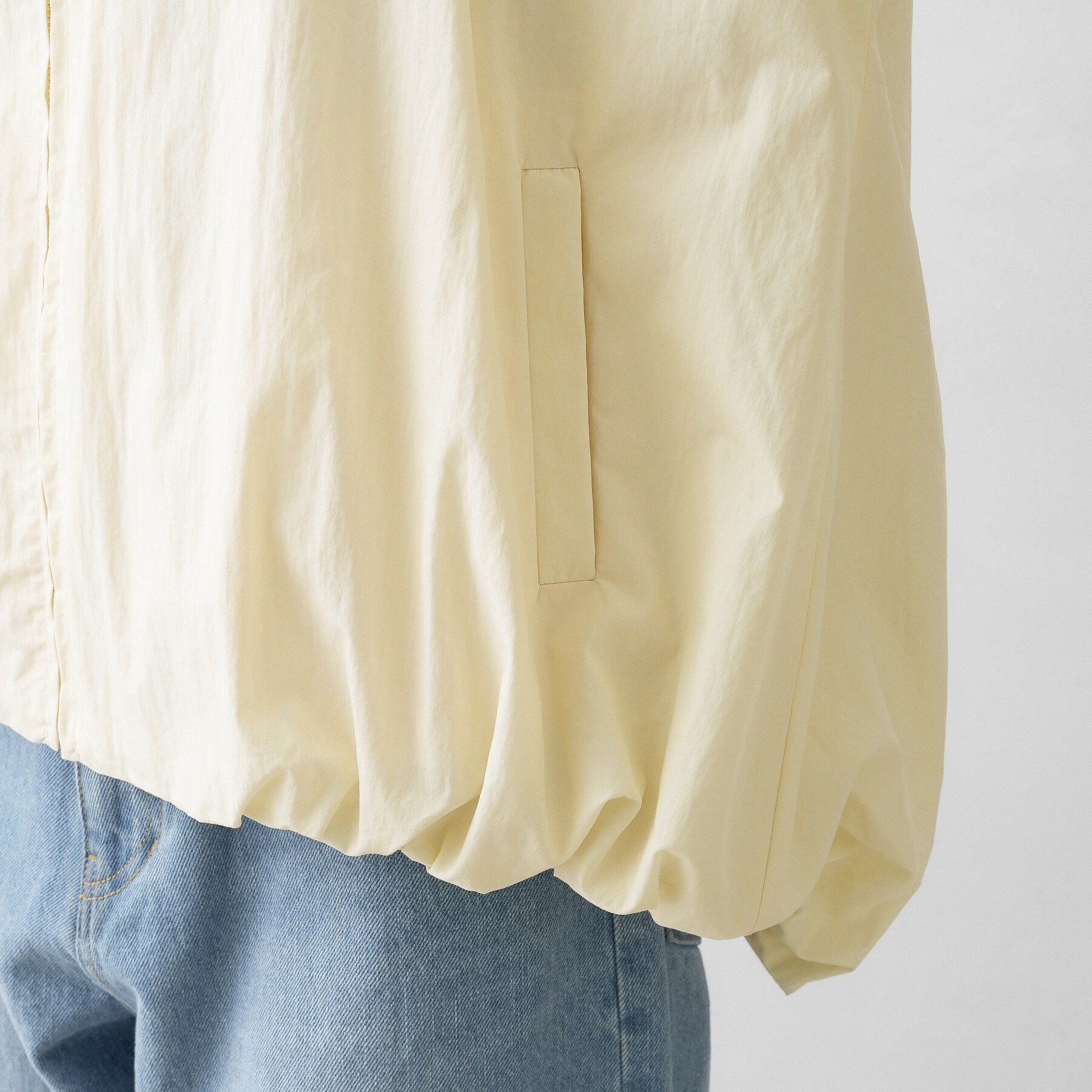 Dessin「【洗える】コットンナイロンバルーンヘムブルゾン」|ブルゾン・スタジャン|