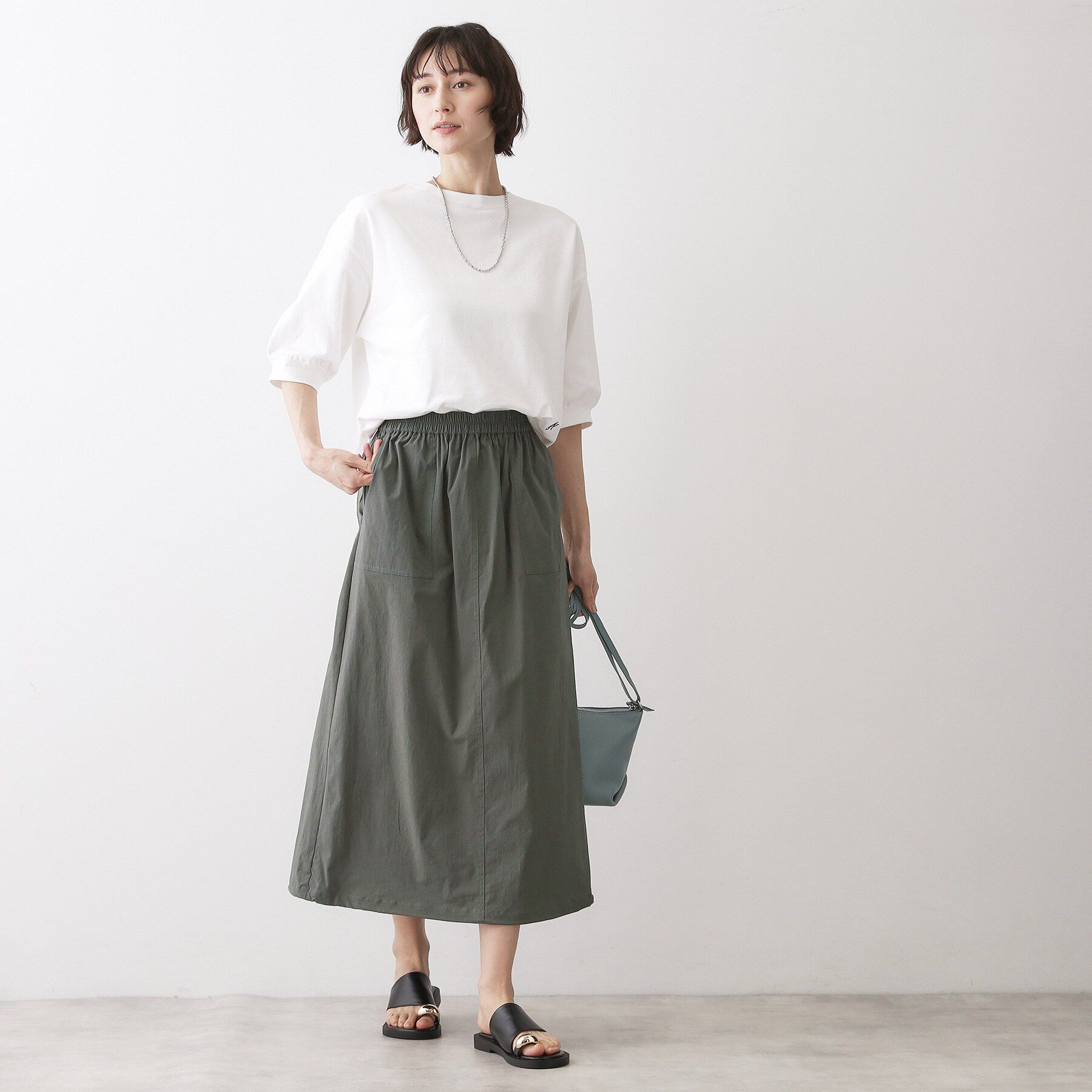 Dessin「【洗える】ストレッチベイカースカート」|スカート|