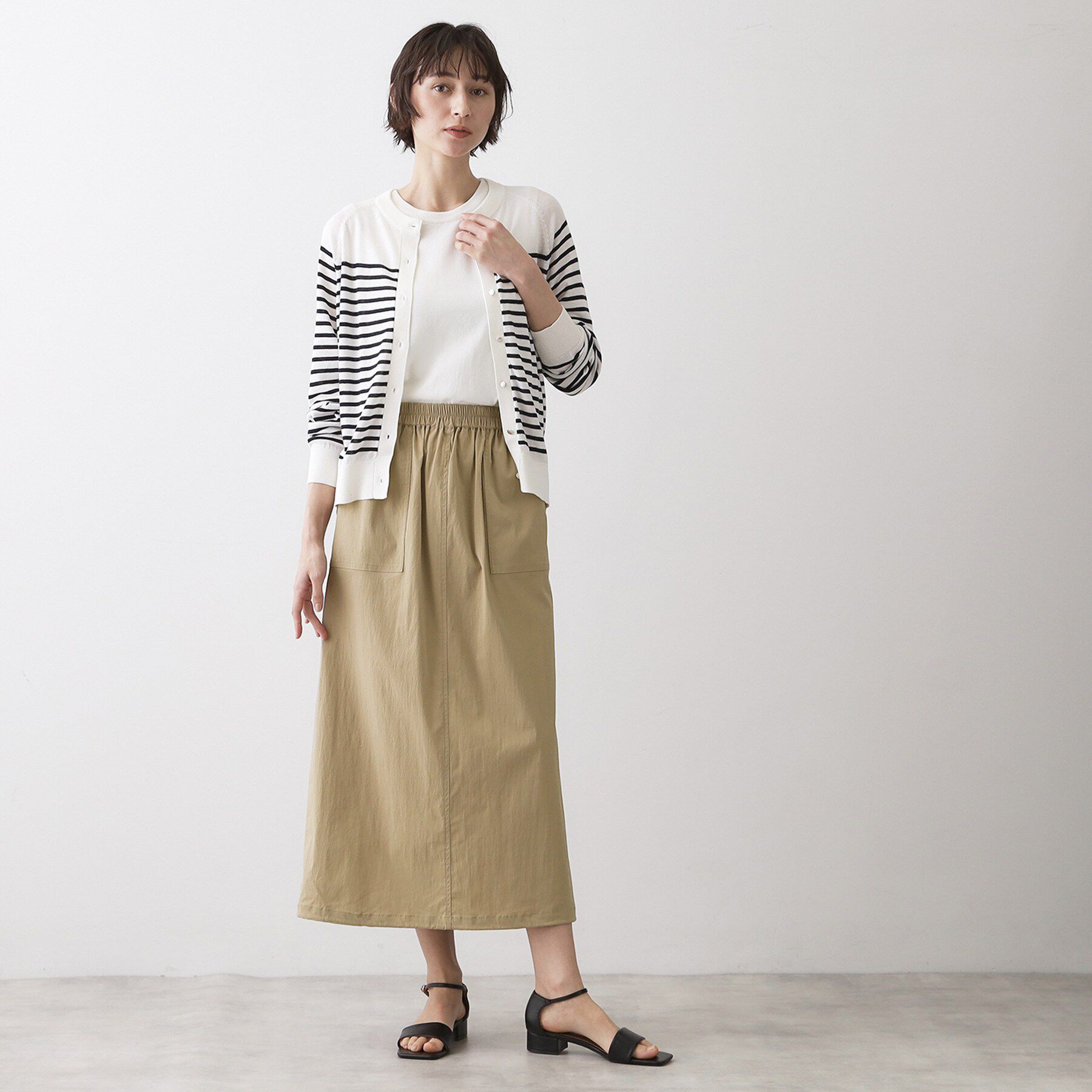 Dessin「【洗える】ストレッチベイカースカート」|スカート|
