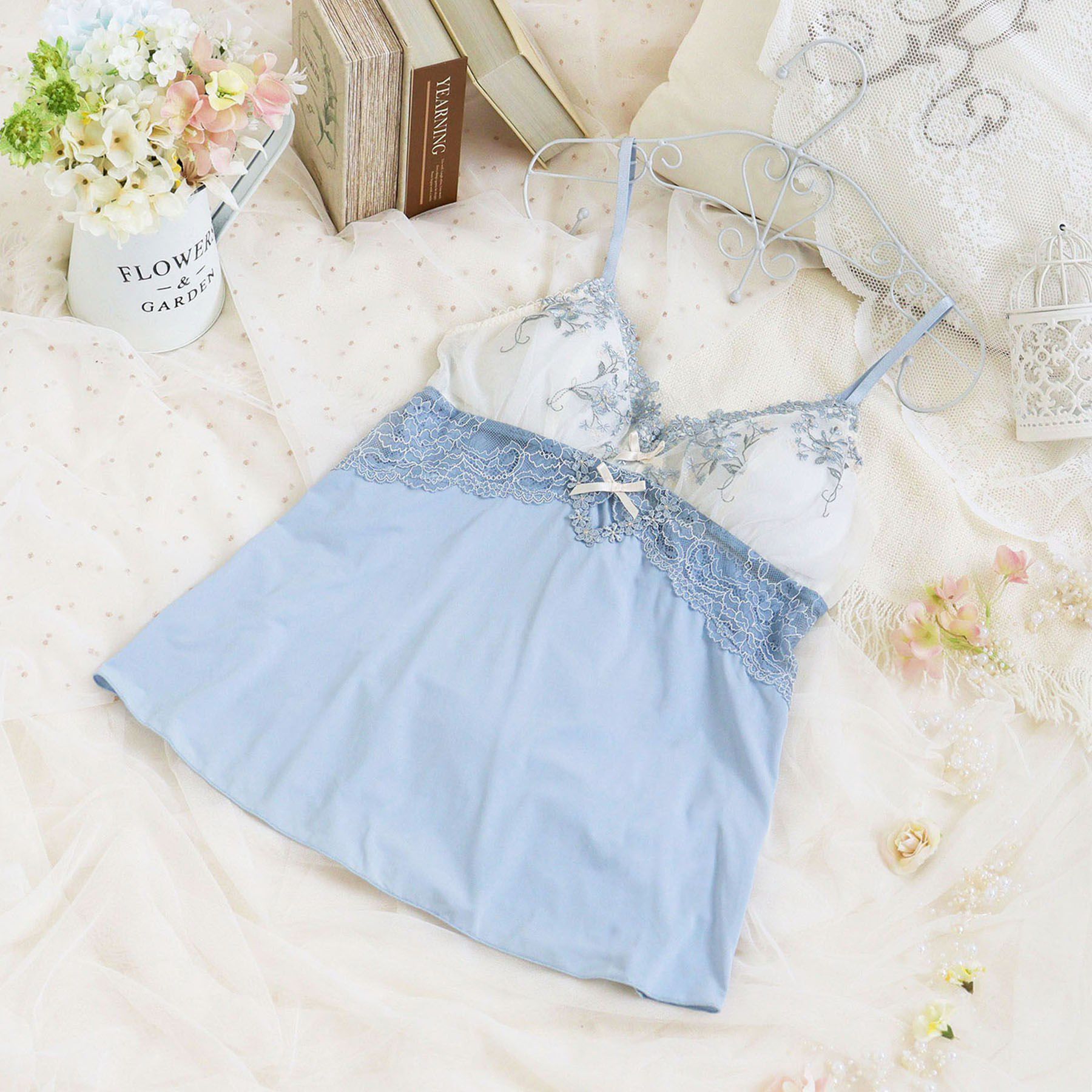 Risa Magli「レーナ カップ付キャミソール」|キャミソール|ブルー(092)