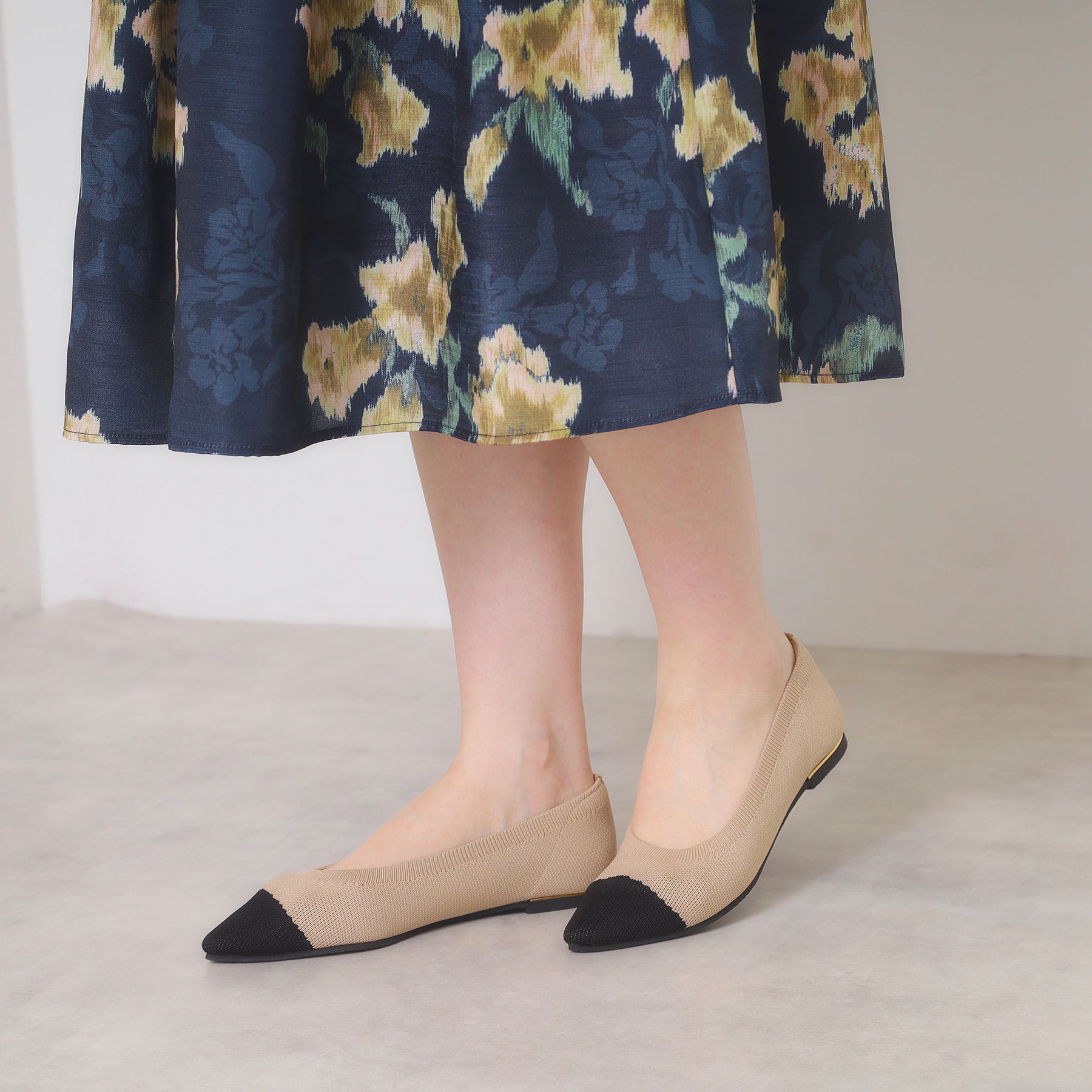 ITS&rsquo;DEMO「ポインテッドニットパンプス」|パンプス|