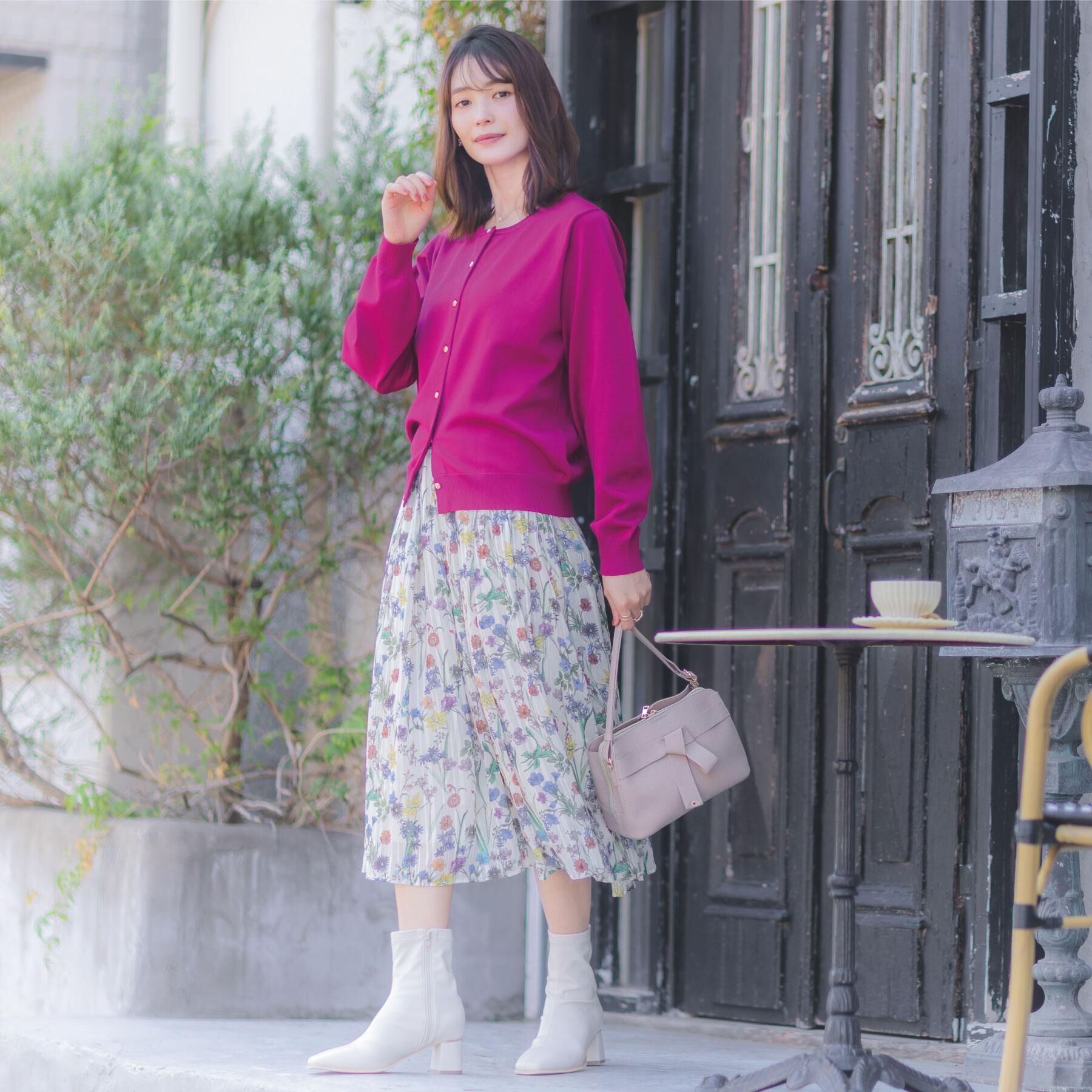 ITS&rsquo;DEMO「【縮みに強い／洗濯機OK】クルーニットカーディガン」|カーディガン|