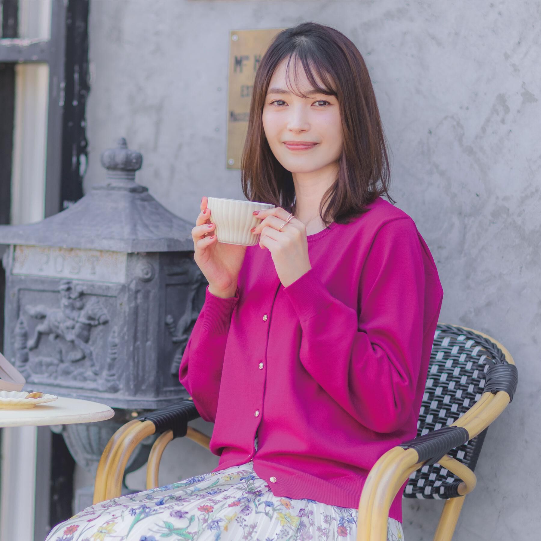 ITS&rsquo;DEMO「【縮みに強い／洗濯機OK】クルーニットカーディガン」|カーディガン|