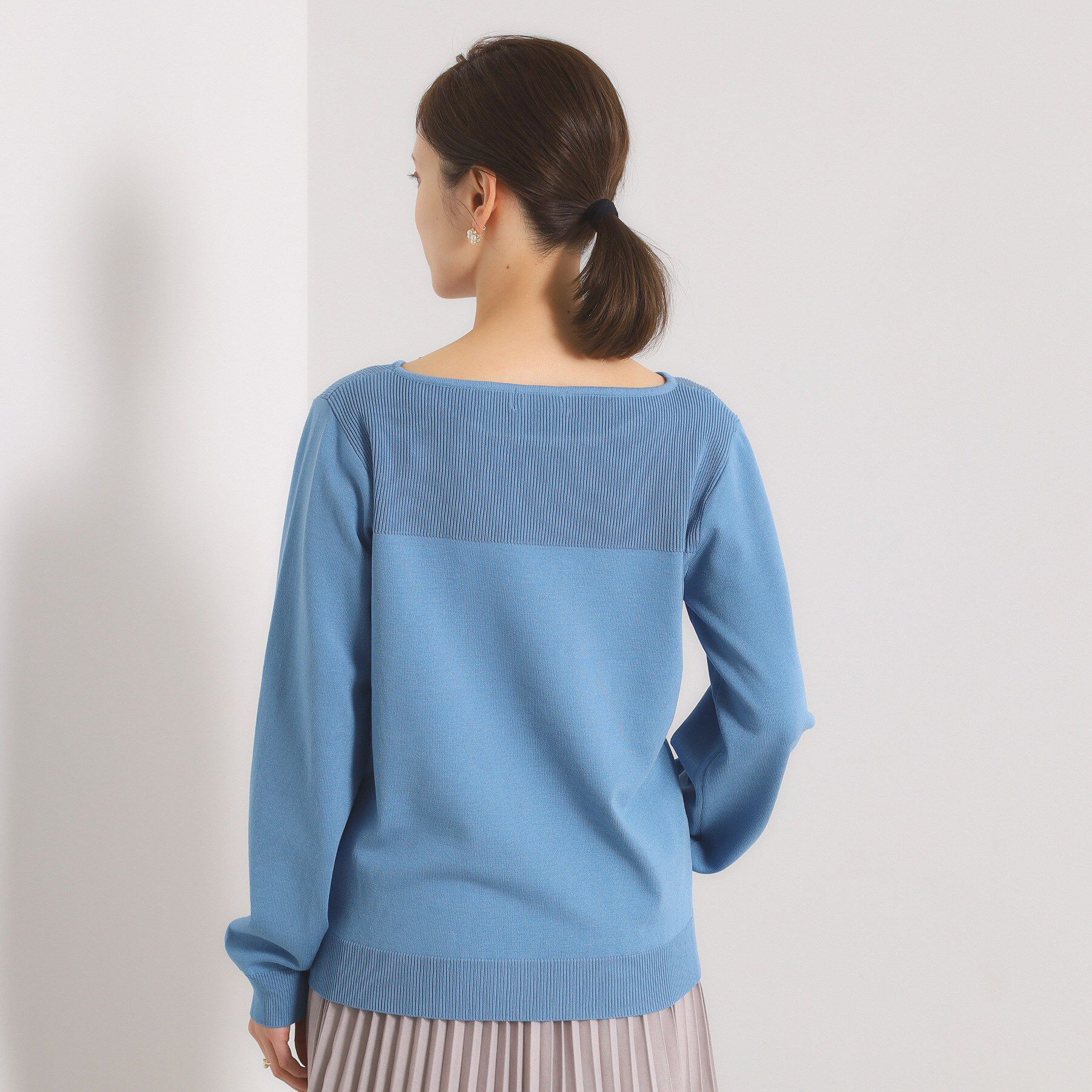 ITS&rsquo;DEMO「【縮みに強い／洗濯機OK】編地切替ニットプルオーバー」|ニット・セーター|