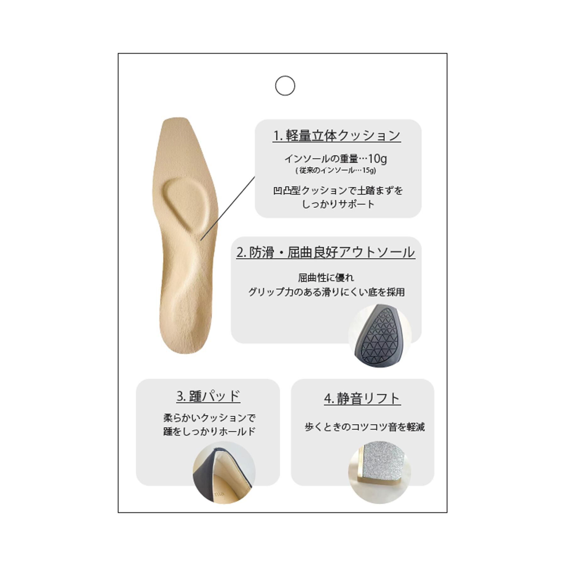 ITS&rsquo;DEMO「【クッション性／静音】ローヒールベーシックパンプス」|パンプス|