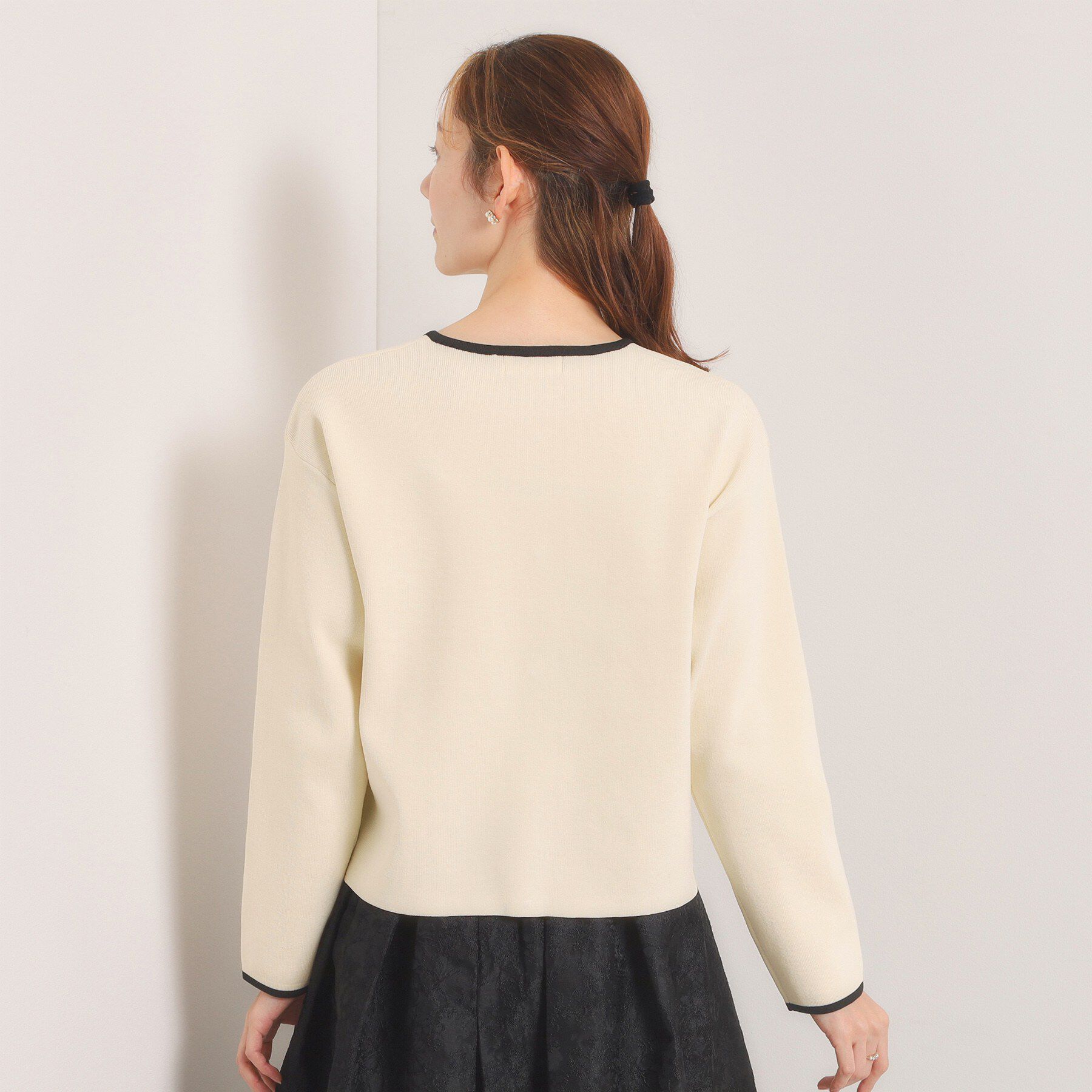 ITS&rsquo;DEMO「【入卒／手洗い可】配色ニットカーディガン」|カーディガン|