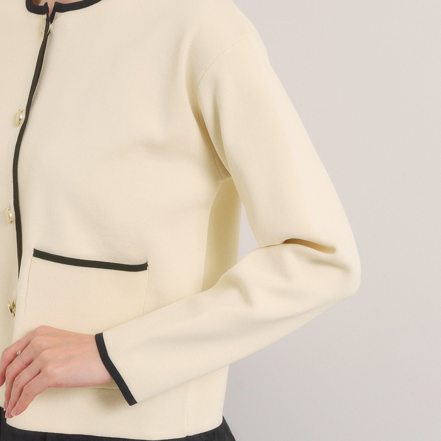 ITS&rsquo;DEMO「【入卒／手洗い可】配色ニットカーディガン」|カーディガン|