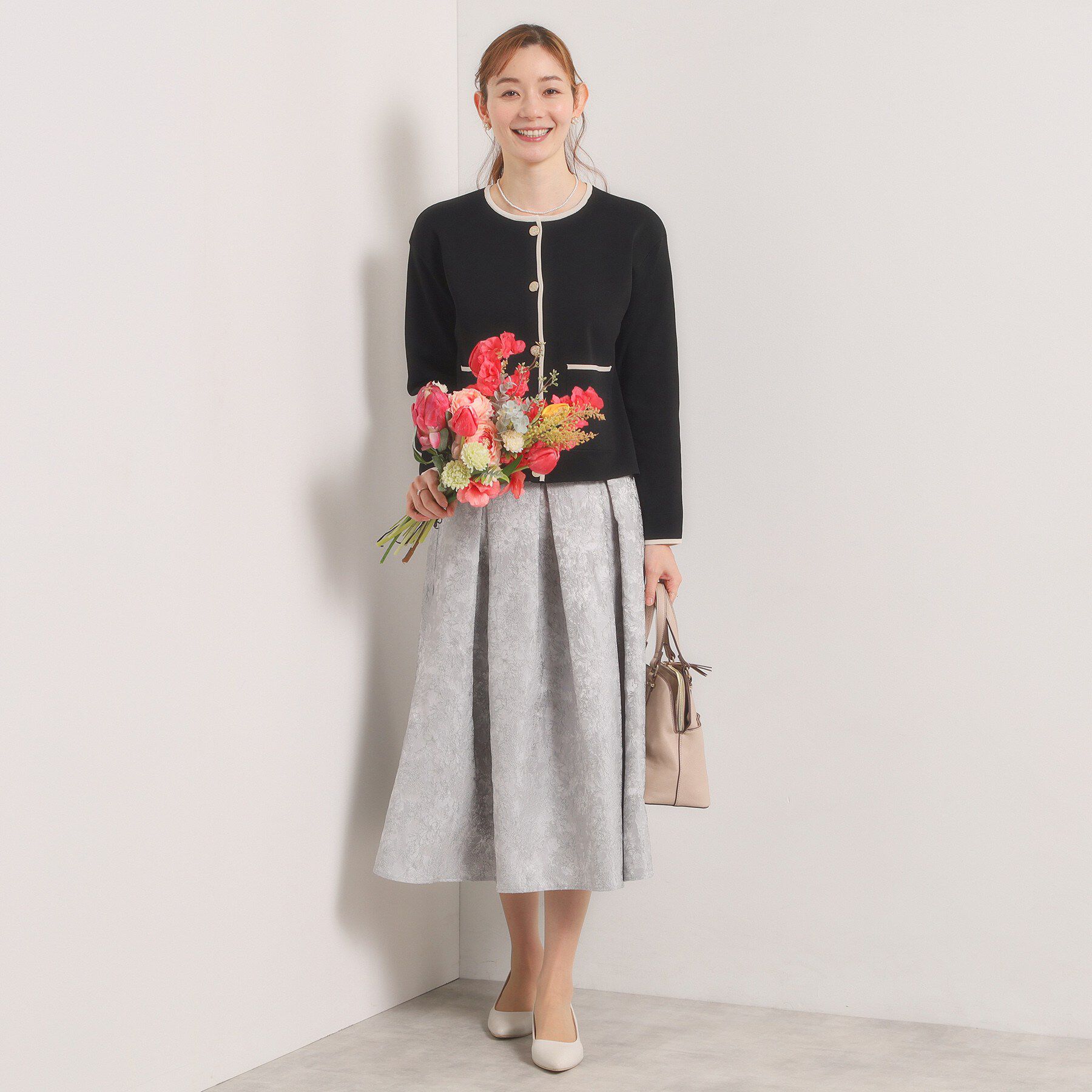 ITS&rsquo;DEMO「【入卒／手洗い可】配色ニットカーディガン」|カーディガン|