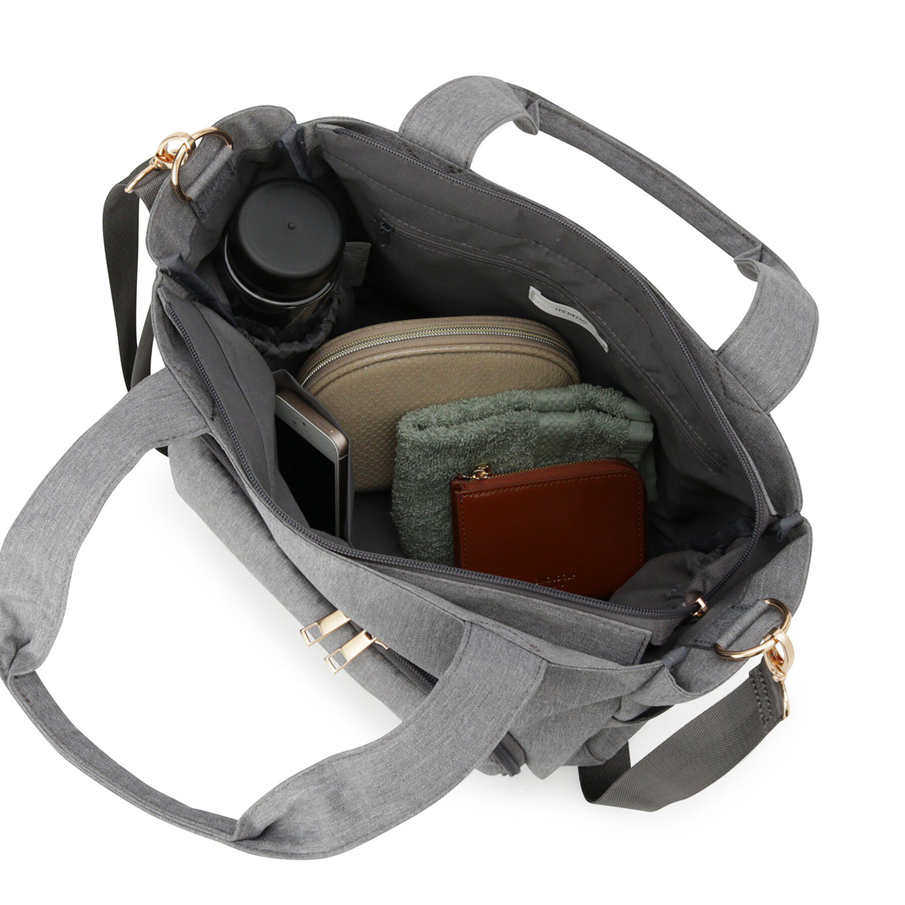 ITS&rsquo;DEMO「【12ポケット】ガバッとトート」|トートバッグ|