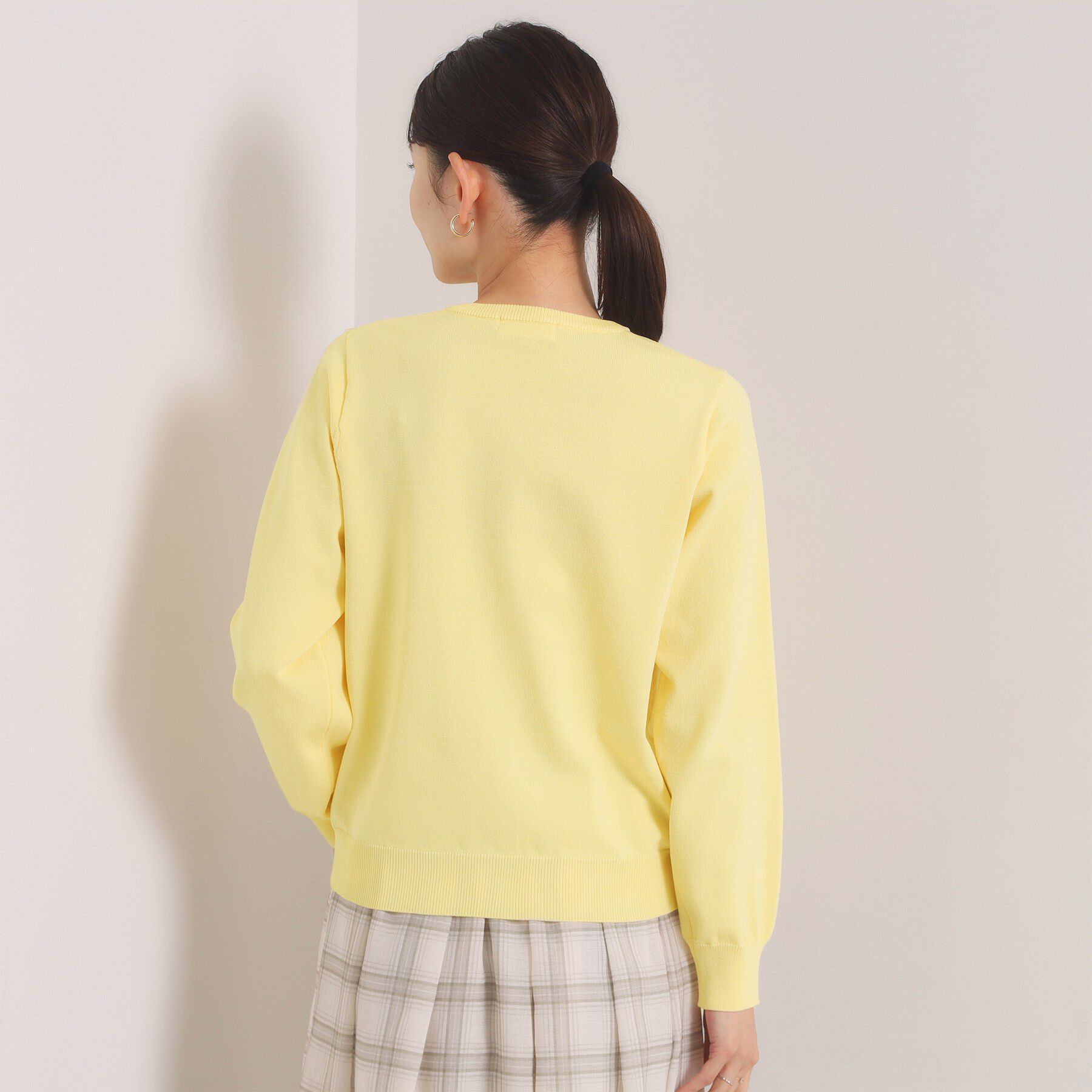 ITS&rsquo;DEMO「【縮みに強い／毛玉防止／洗濯機OK】タフニットクルーカーディガン」|カーディガン|