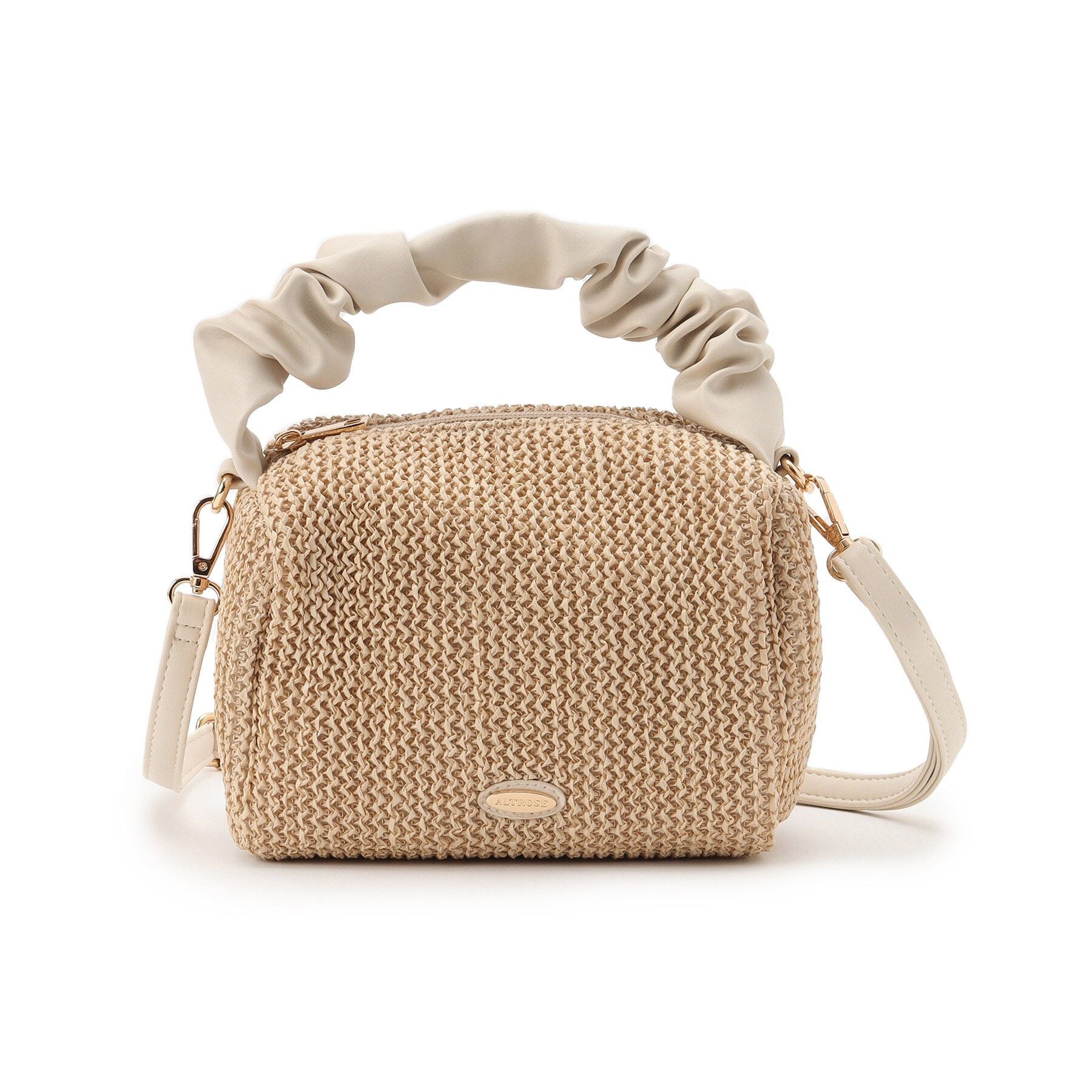 Ober Tashe「スクエア ギャザーハンドル カゴバッグ 2wayショルダーバッグ」|ショルダー・メッセンジャー|ｱｲﾎﾞﾘｰ(004)