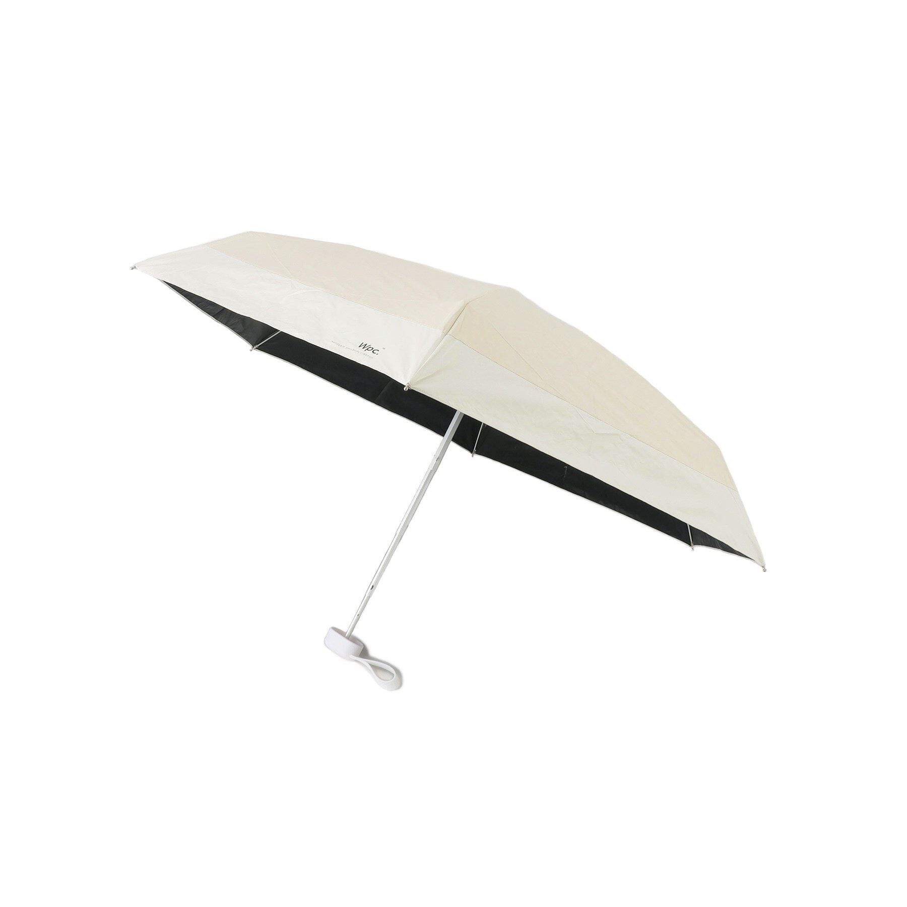 Ober Tashe「【Wpc．】遮光 遮光率・UVカット率100％ レイン 日傘 折りたたみ傘 完全遮光 切り継ぎタイニー ミニ」|傘|ﾍﾞｰｼﾞｭ(052)