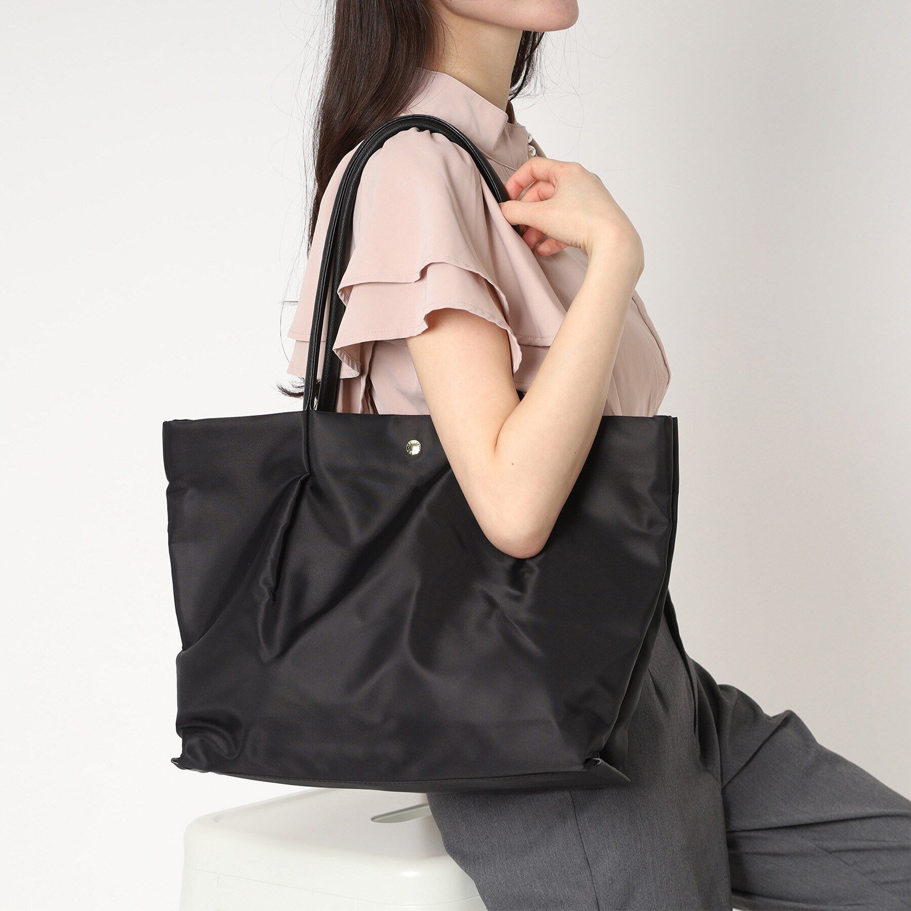 Ober Tashe「肩楽撥水ナイロン PC収納トート」|トートバッグ|