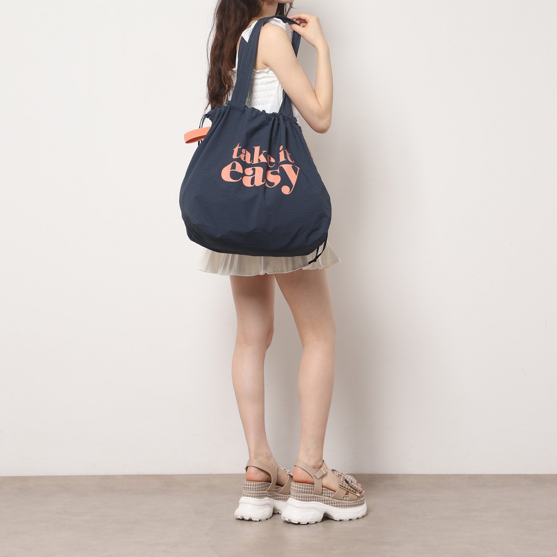 Ober Tashe「【新生活・新学期】まとまる巾着トートバッグ」|トートバッグ|