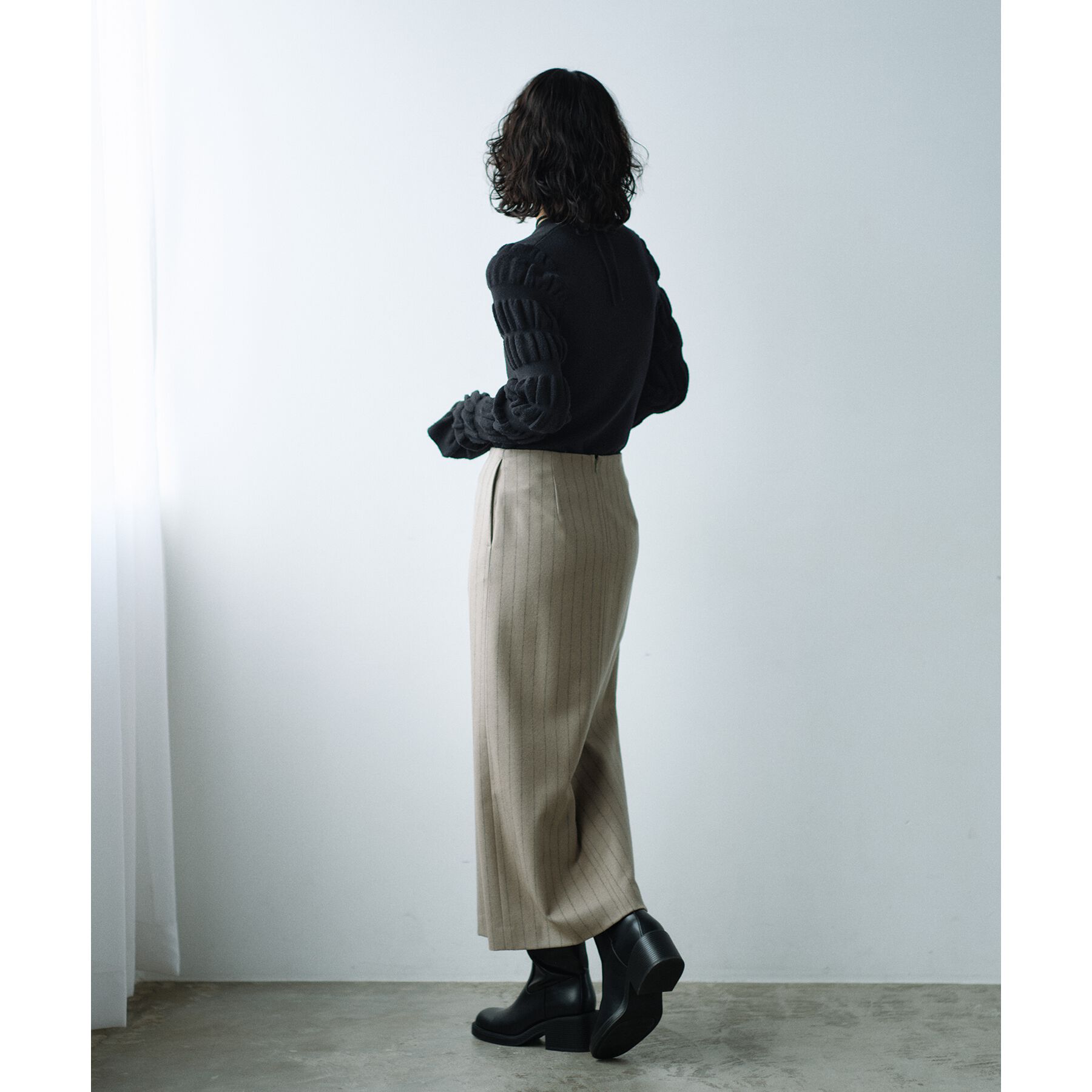 CODE A「gathered sleeves knit」|ニット・セーター|