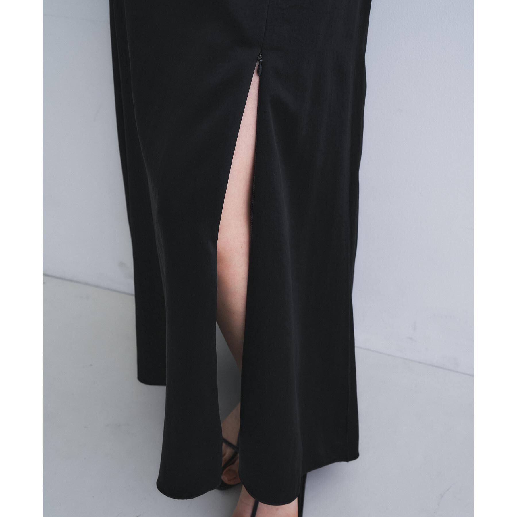 CODE A「satin slit flare skirt」|スカート|