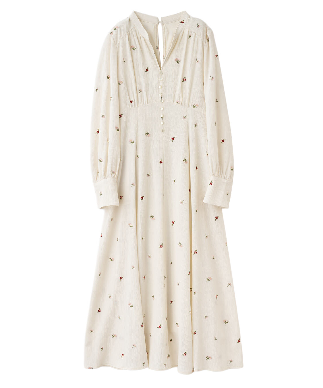 COCO DEAL「フラワー/スター刺繍フレアワンピース」|ワンピース|アイボリーフラワー