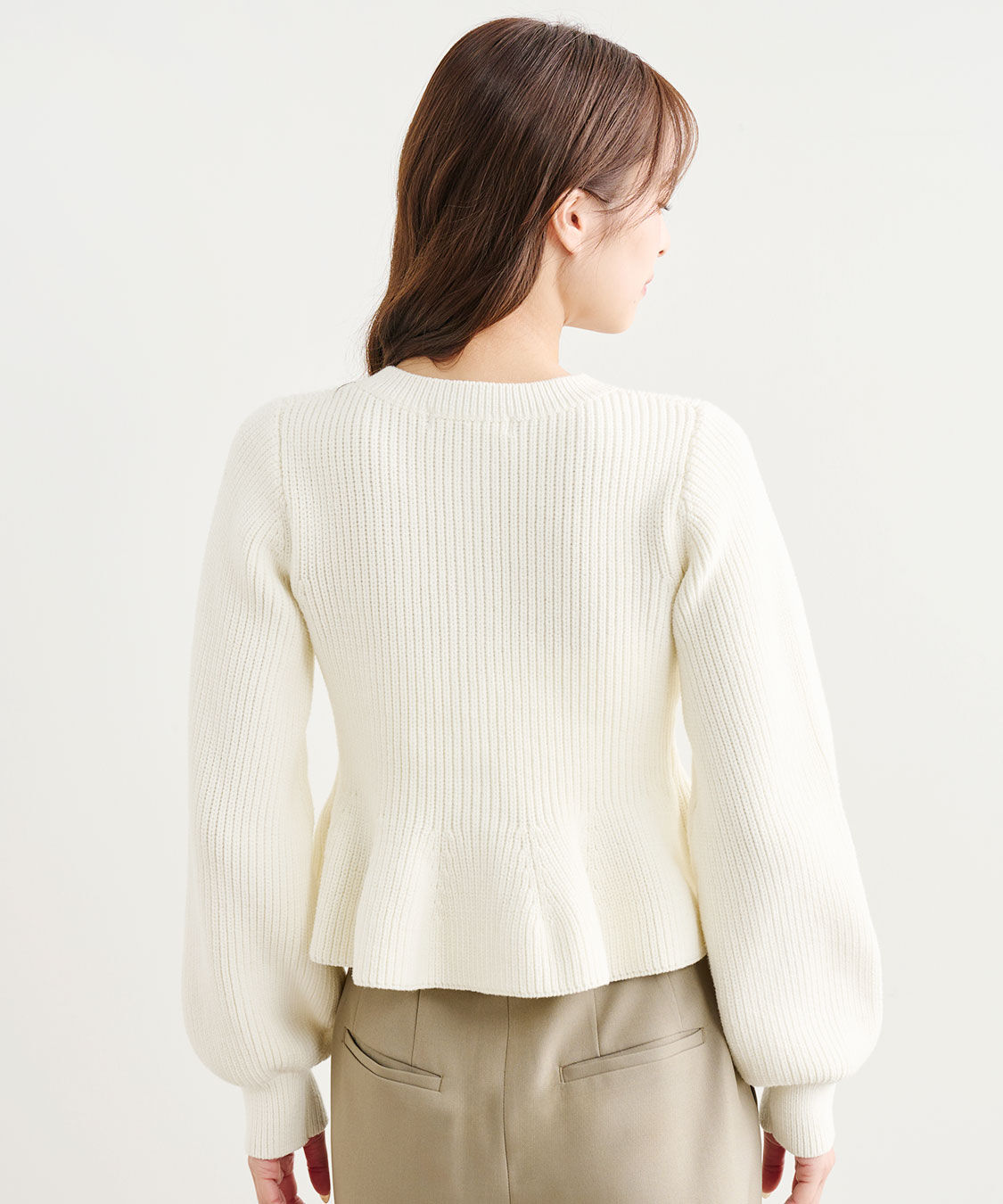 COCO DEAL「ペプラムボタンニット」|ニット・セーター|