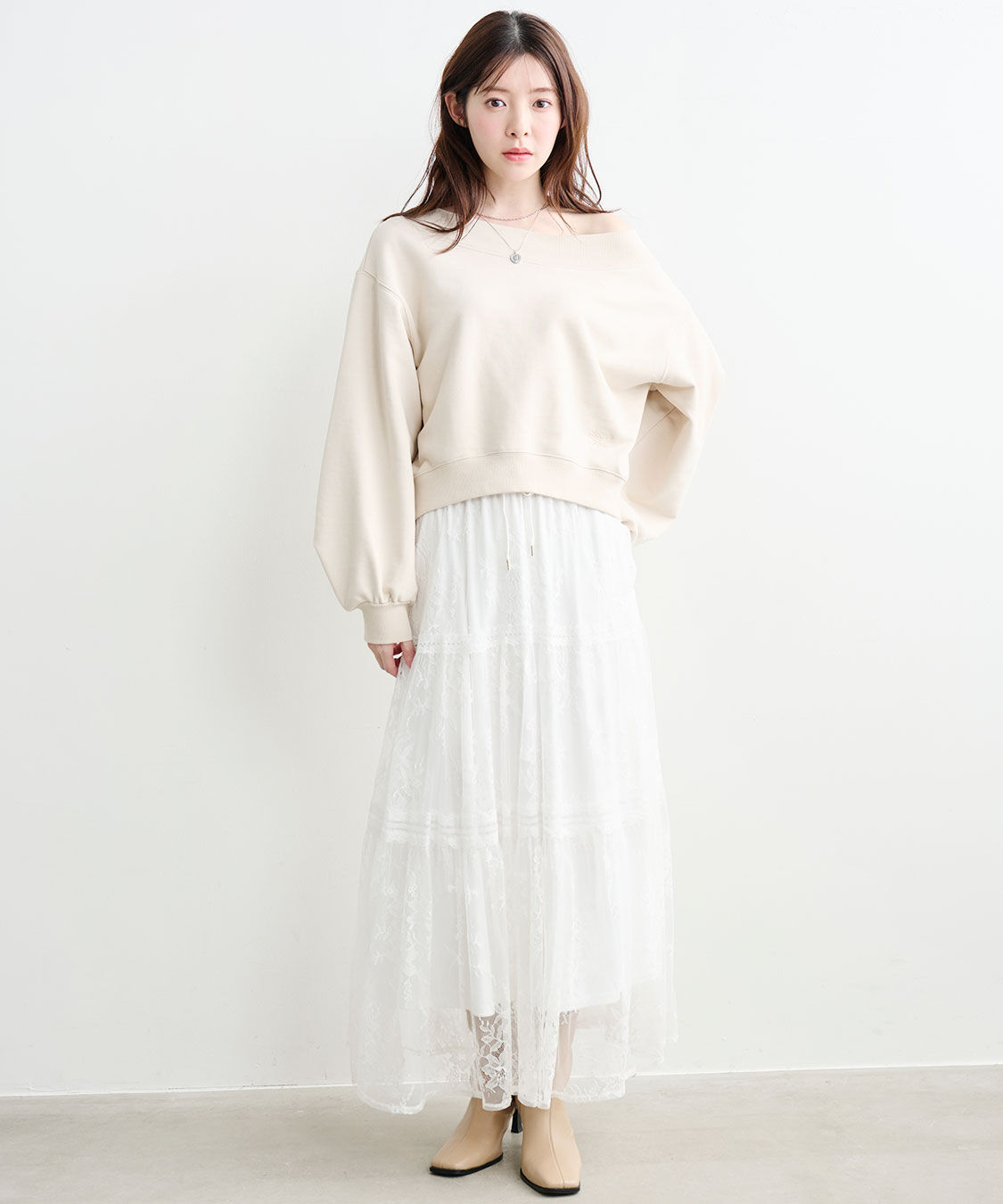 COCO DEAL「レースティアードスカート」|スカート|