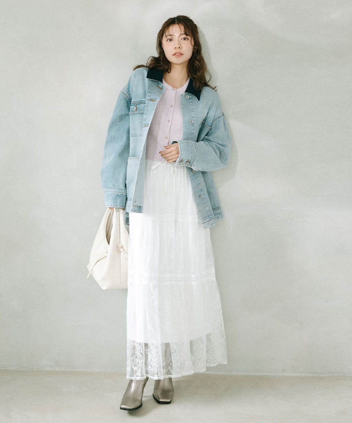 COCO DEAL「レースティアードスカート」|スカート|