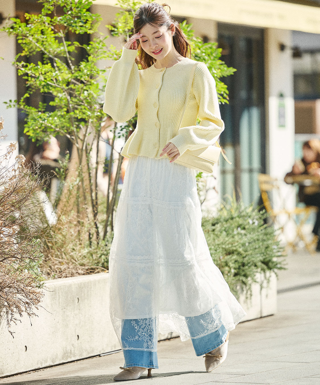 COCO DEAL「レースティアードスカート」|スカート|