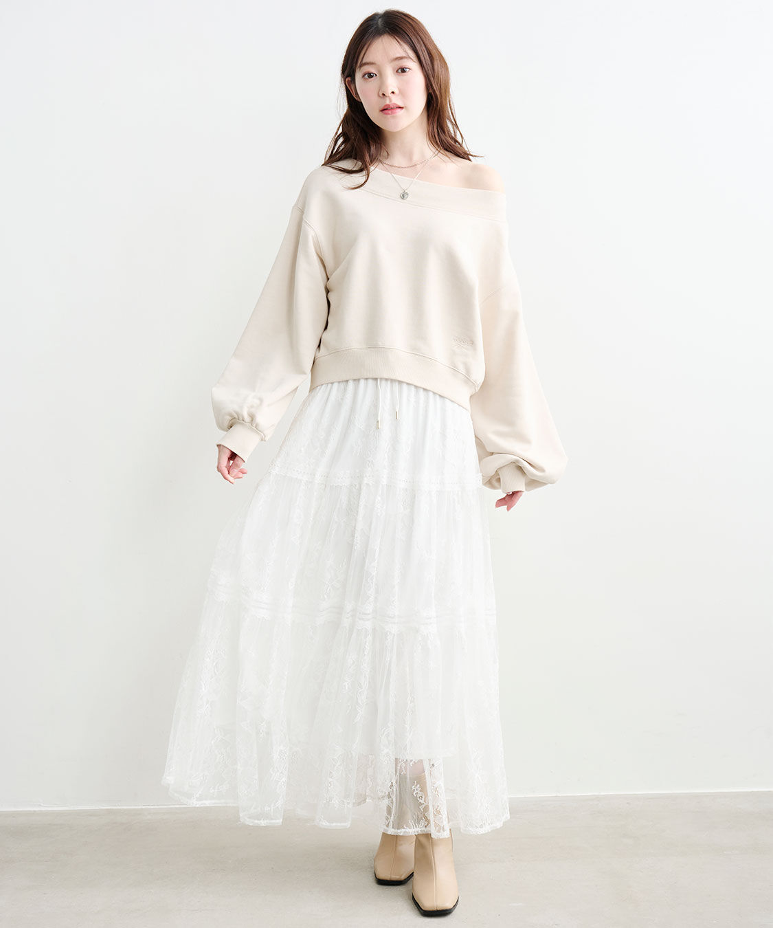 COCO DEAL「レースティアードスカート」|スカート|