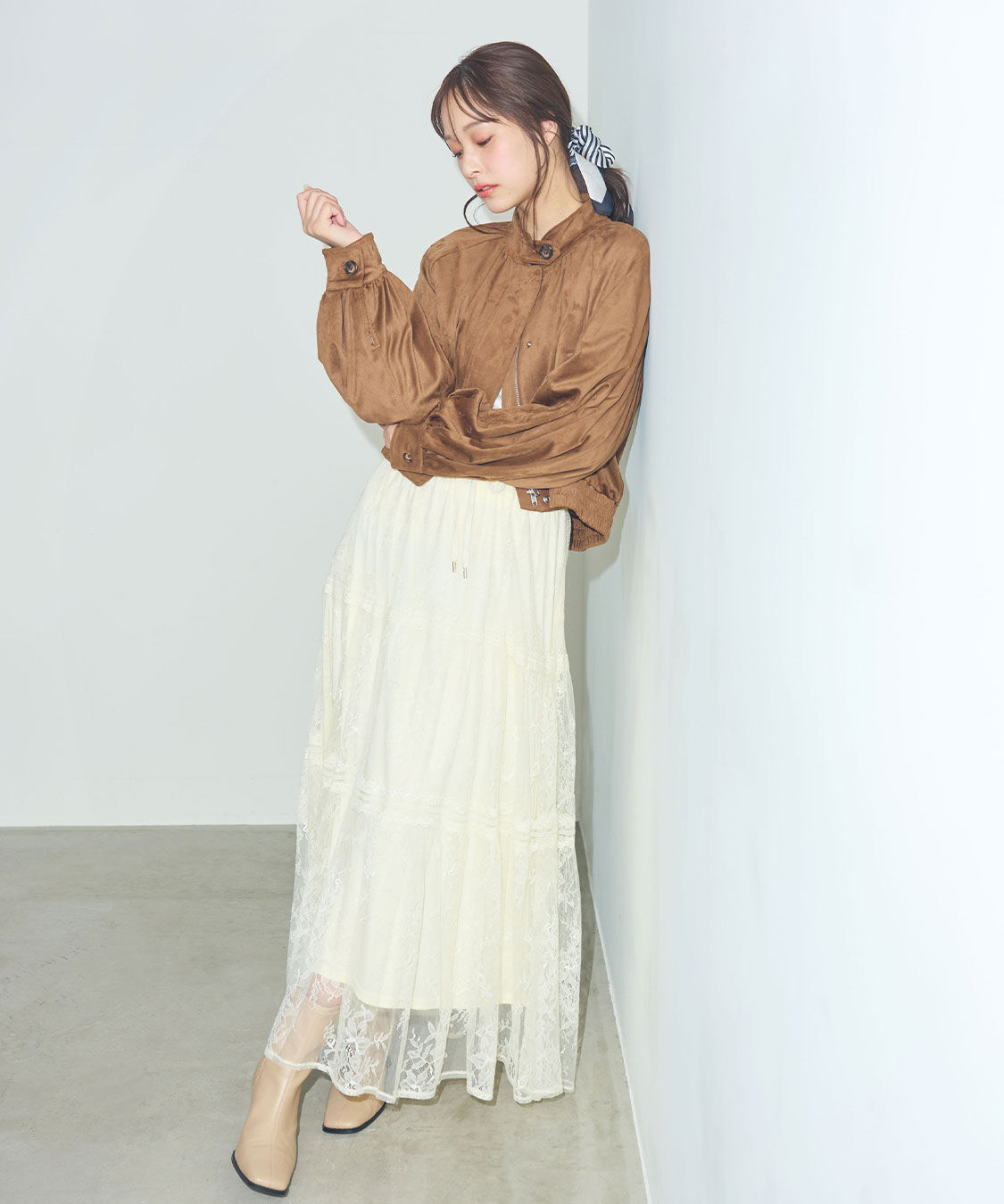 COCO DEAL「レースティアードスカート」|スカート|