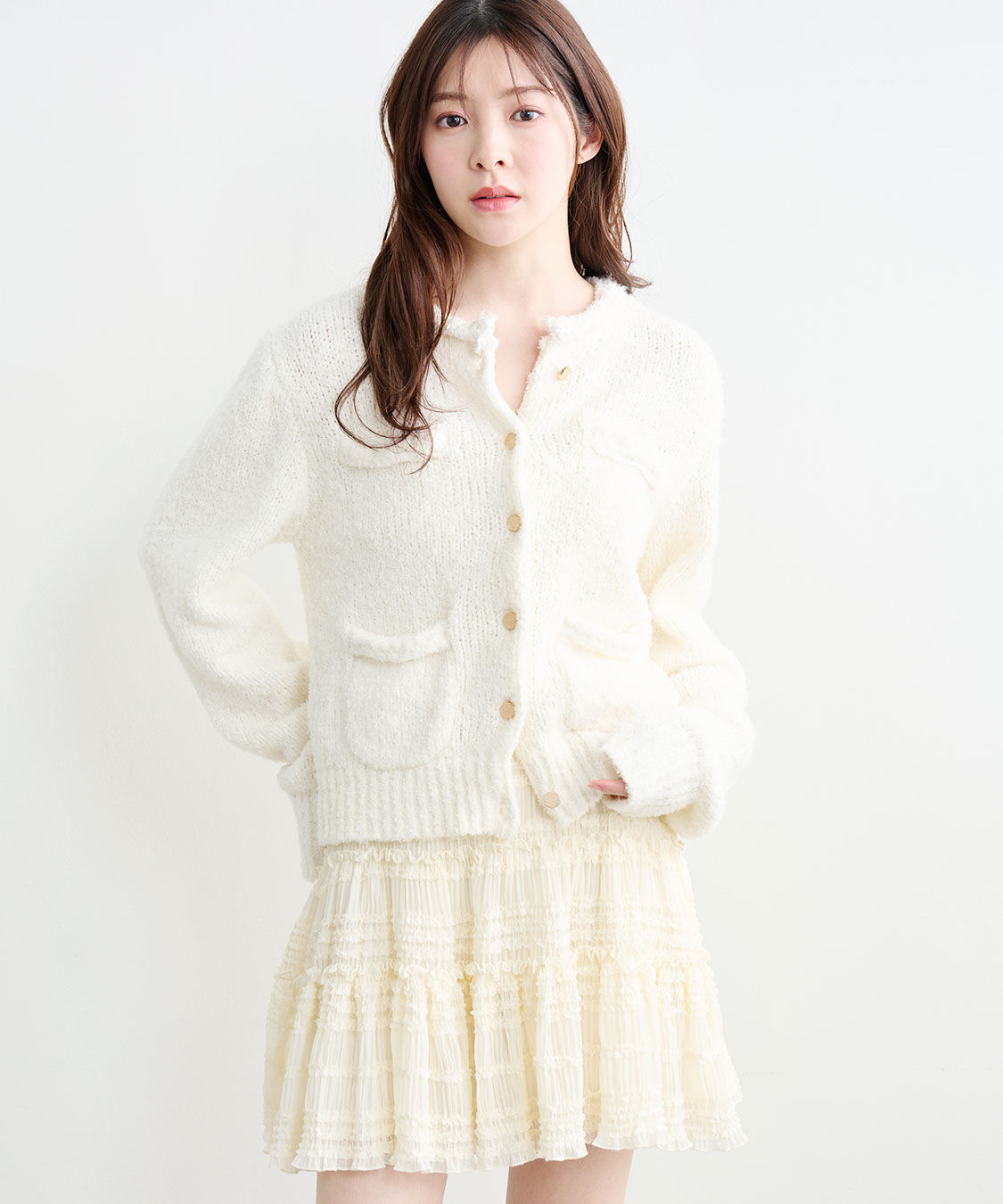 COCO DEAL「フリルティアードミニスカート」|スカート|