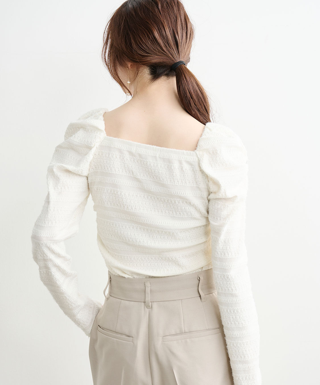 COCO DEAL「スクエアネックパフスリーブカットソートップス」|Tシャツ・カットソー|