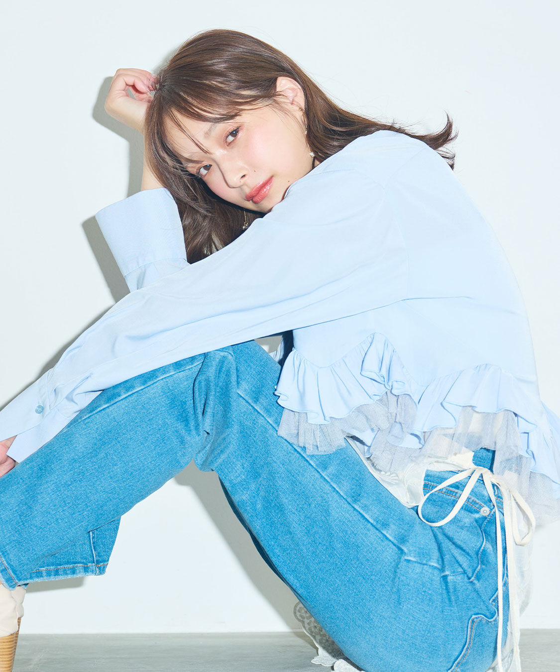 COCO DEAL「ヘムフリルブラウス」|シャツ・ブラウス|