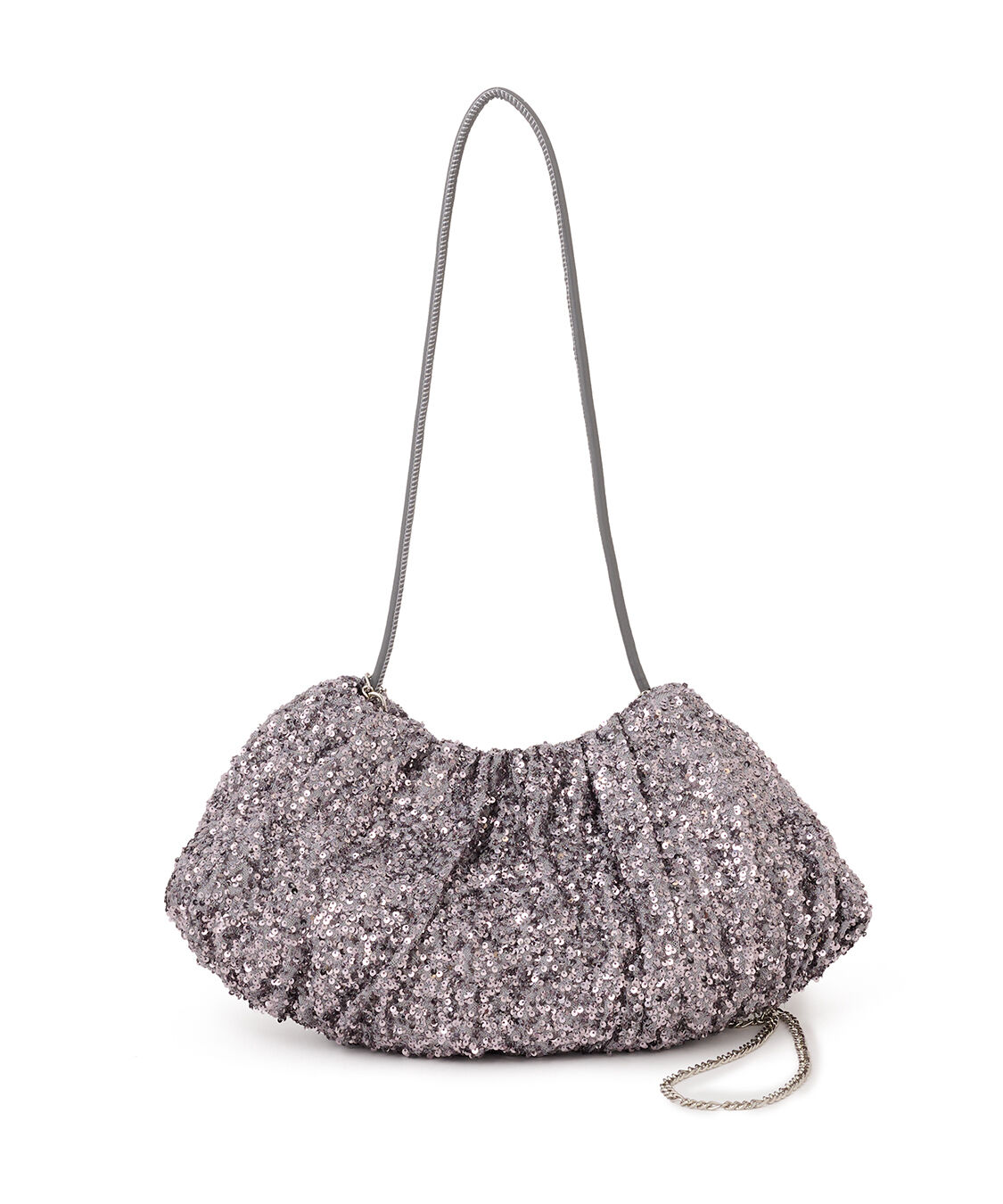 COCO DEAL「ギャザードレープBAG」|ショルダー・メッセンジャー|グレー