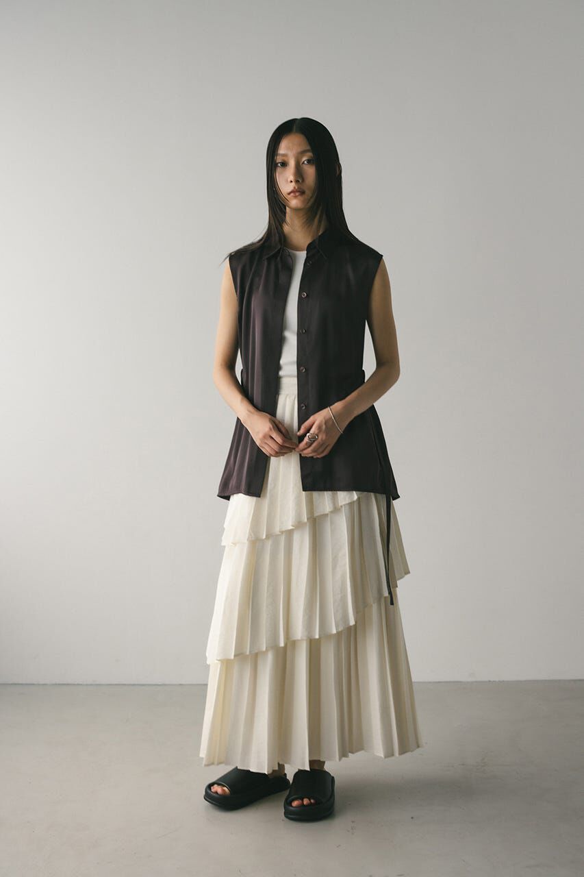 STYLEMIXER「プリーツティアードスカート」|スカート|