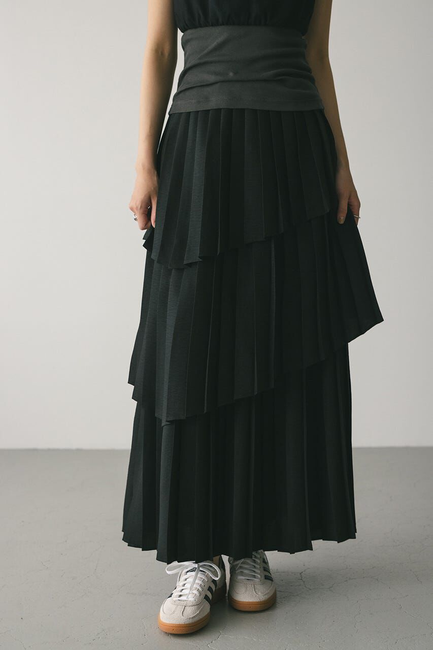 STYLEMIXER「プリーツティアードスカート」|スカート|